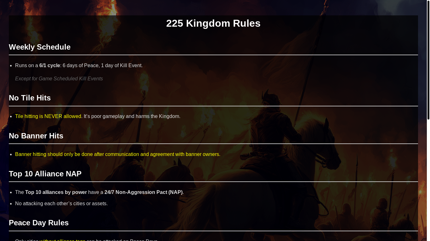 website screenshot of http://225.thekingshots.com/