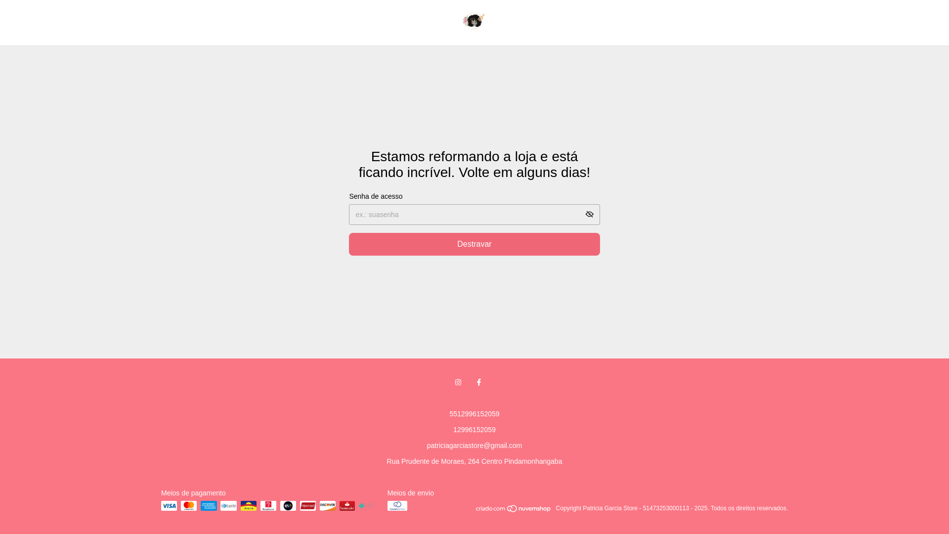 website screenshot of https://pontodascacheadas.com.br/