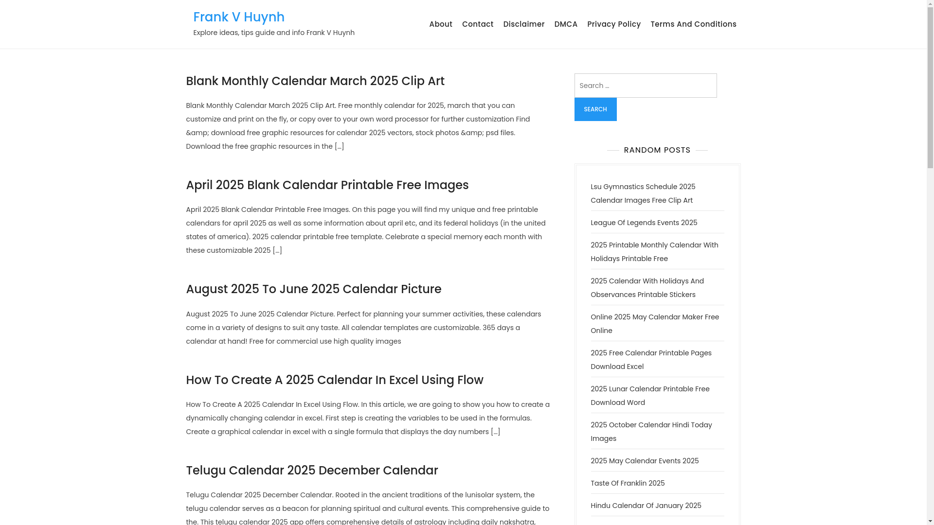 website screenshot of https://frankvhuynhb.pages.dev/