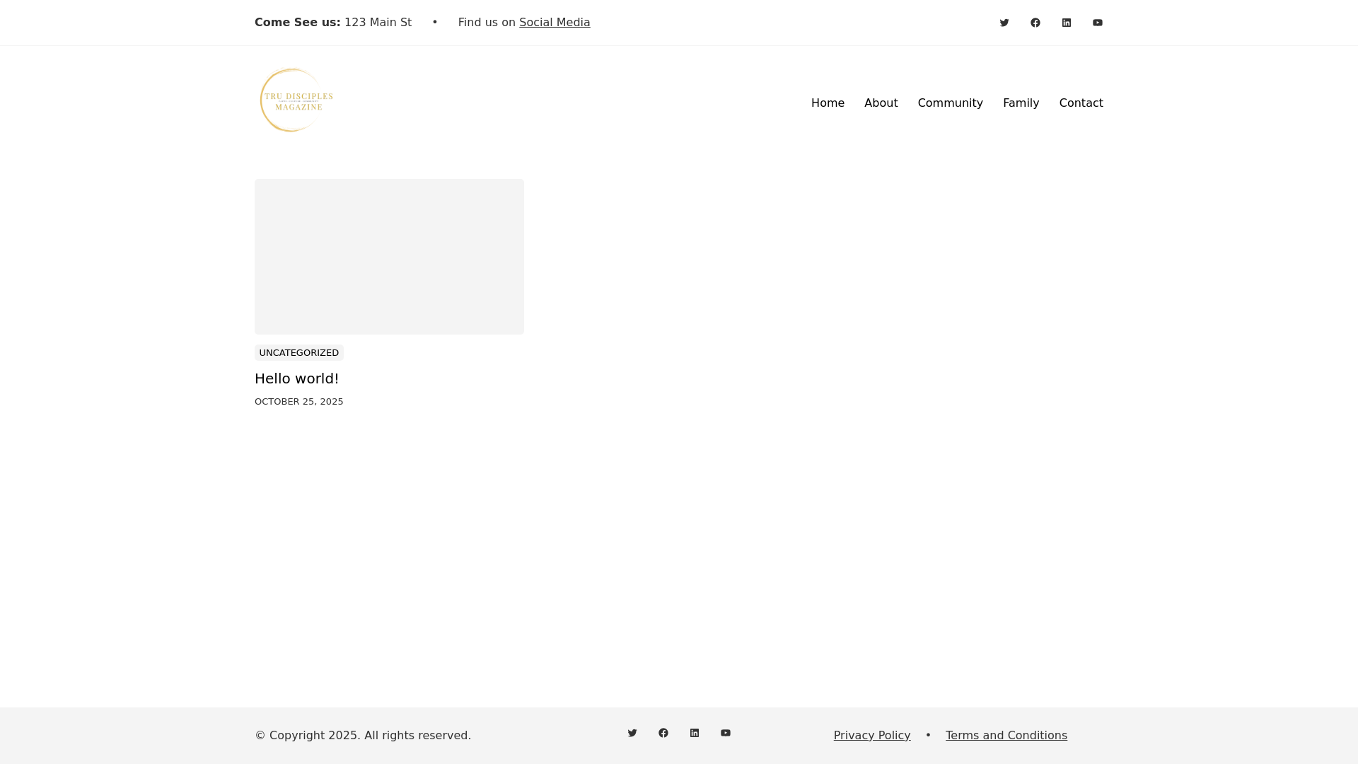 website screenshot of https://trudisciplemagazine.com/
