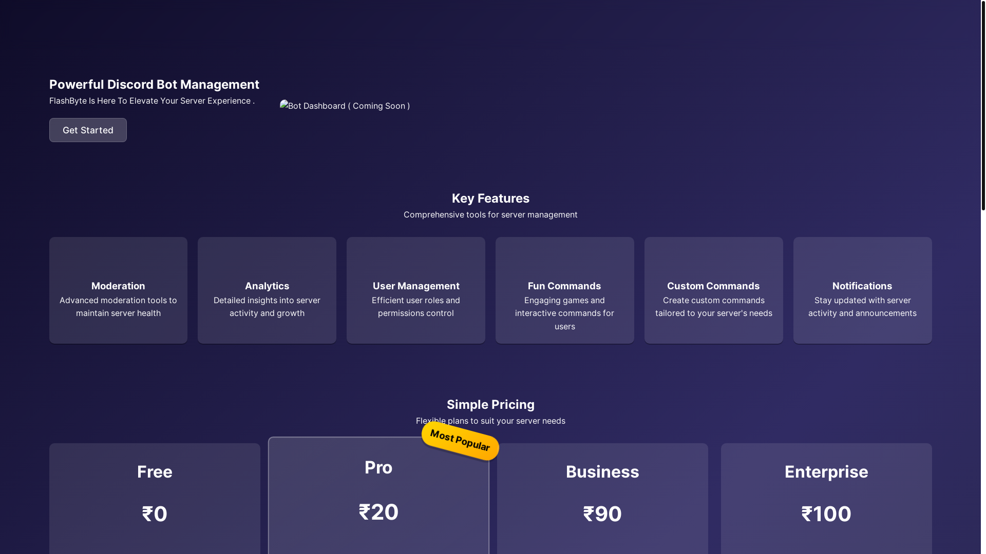 website screenshot of https://flashbyte.pages.dev/