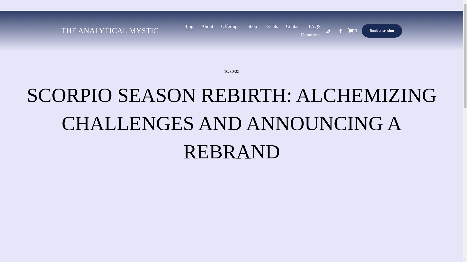 website screenshot of https://theanalyticalmystic.co/