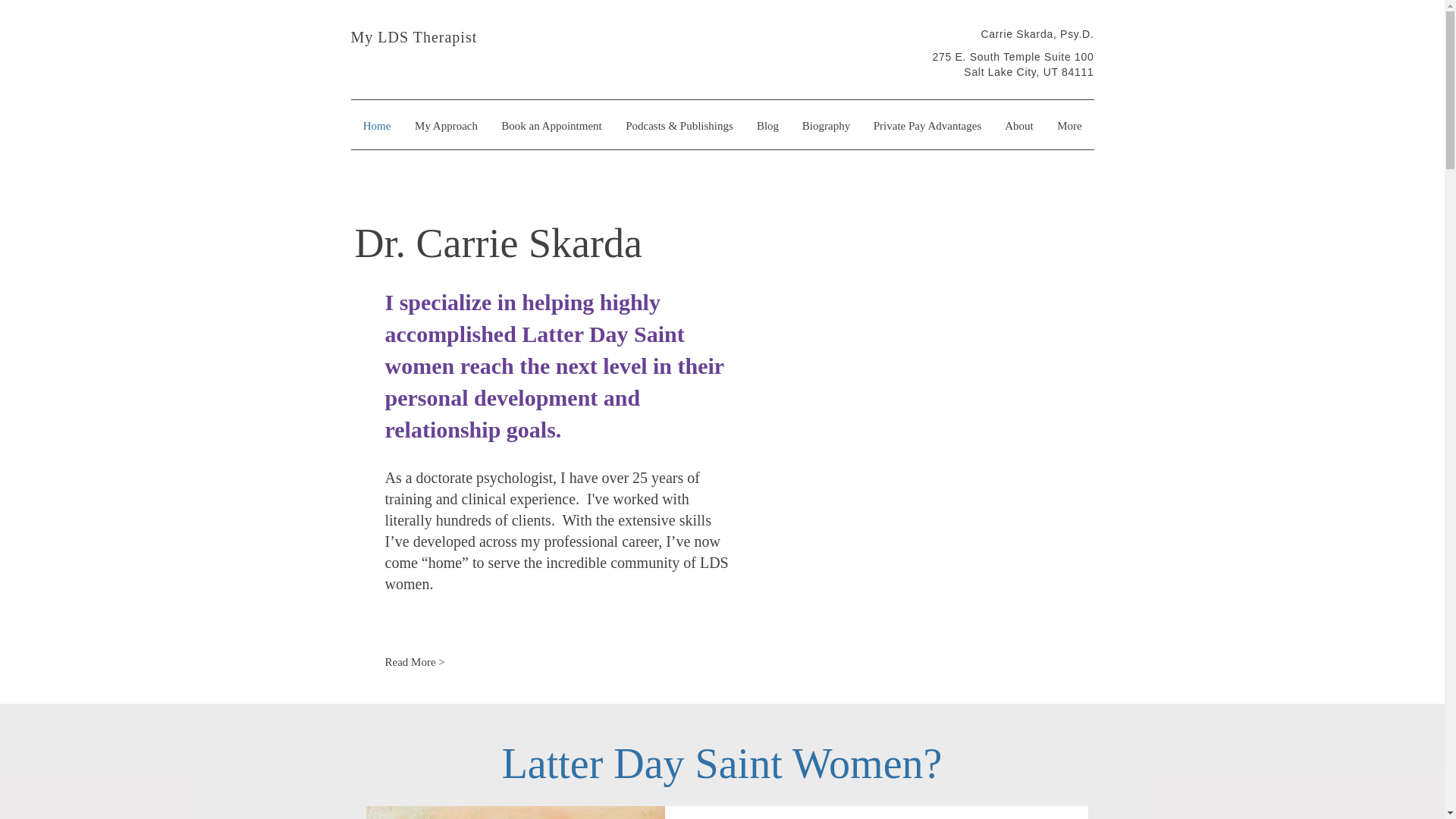 website screenshot of https://myldstherapist.com/