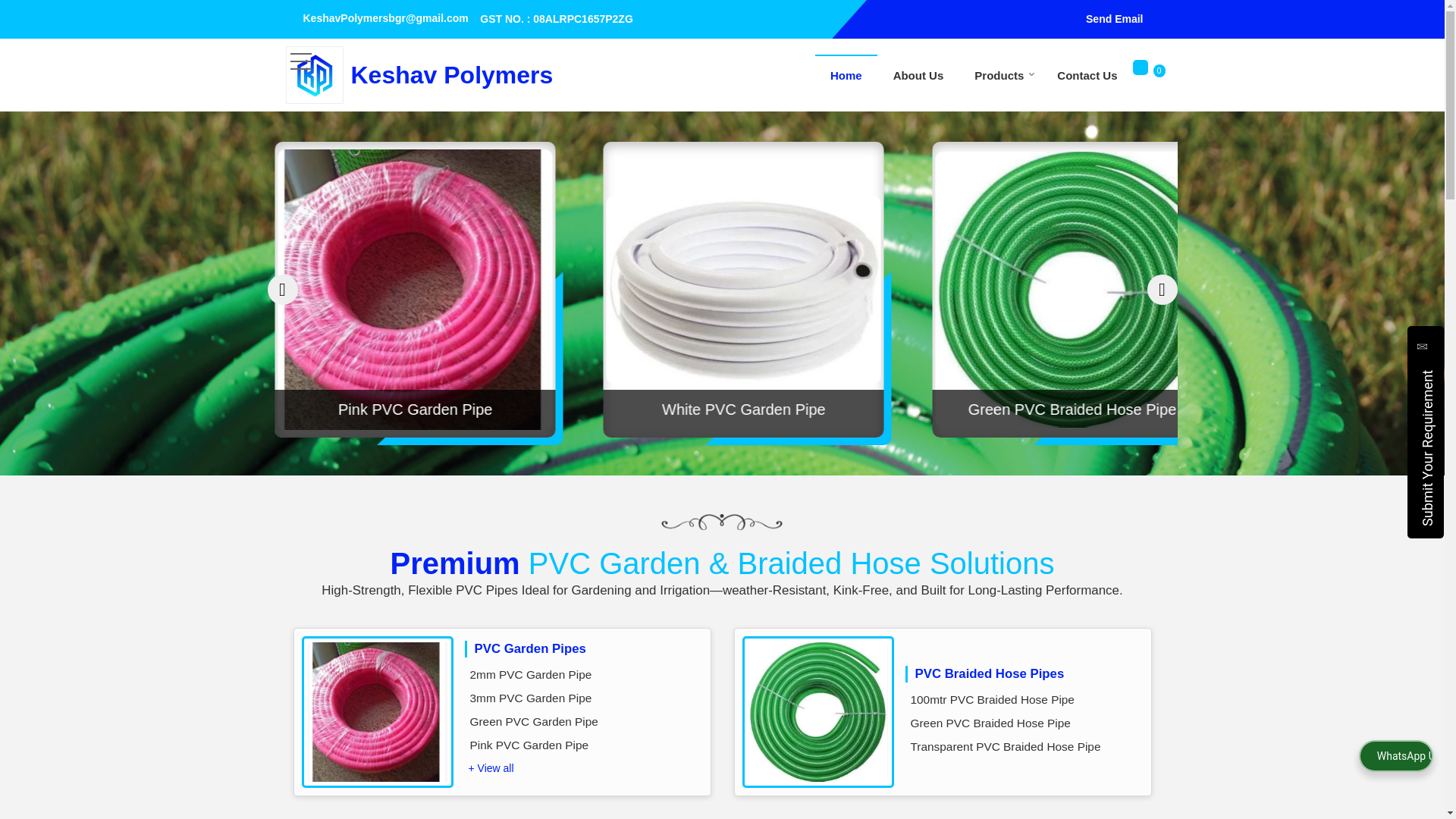 website screenshot of https://keshavpolymersind.co.in/