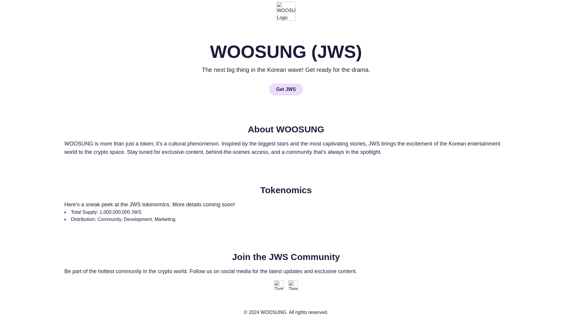 website screenshot of https://jws-token-site.pages.dev/