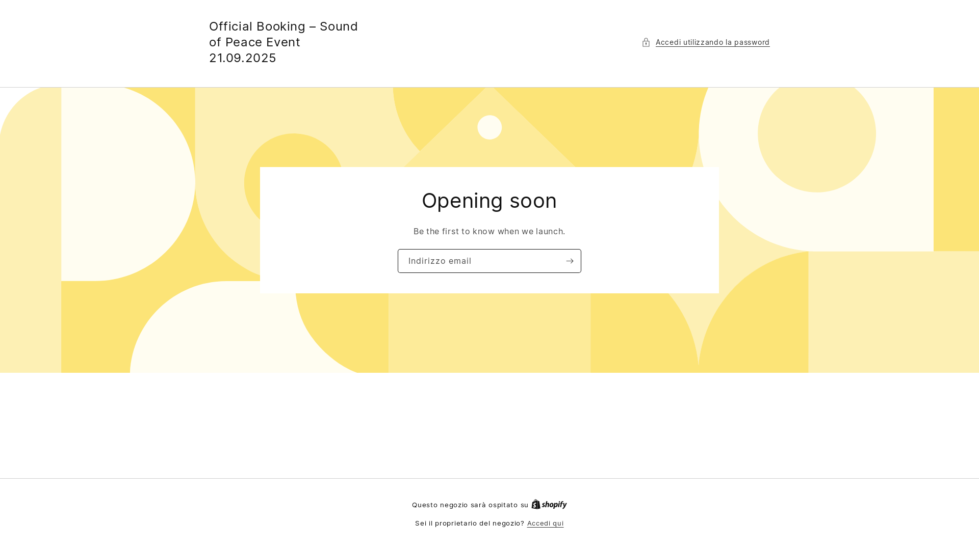 website screenshot of https://sound-of-peace.it/