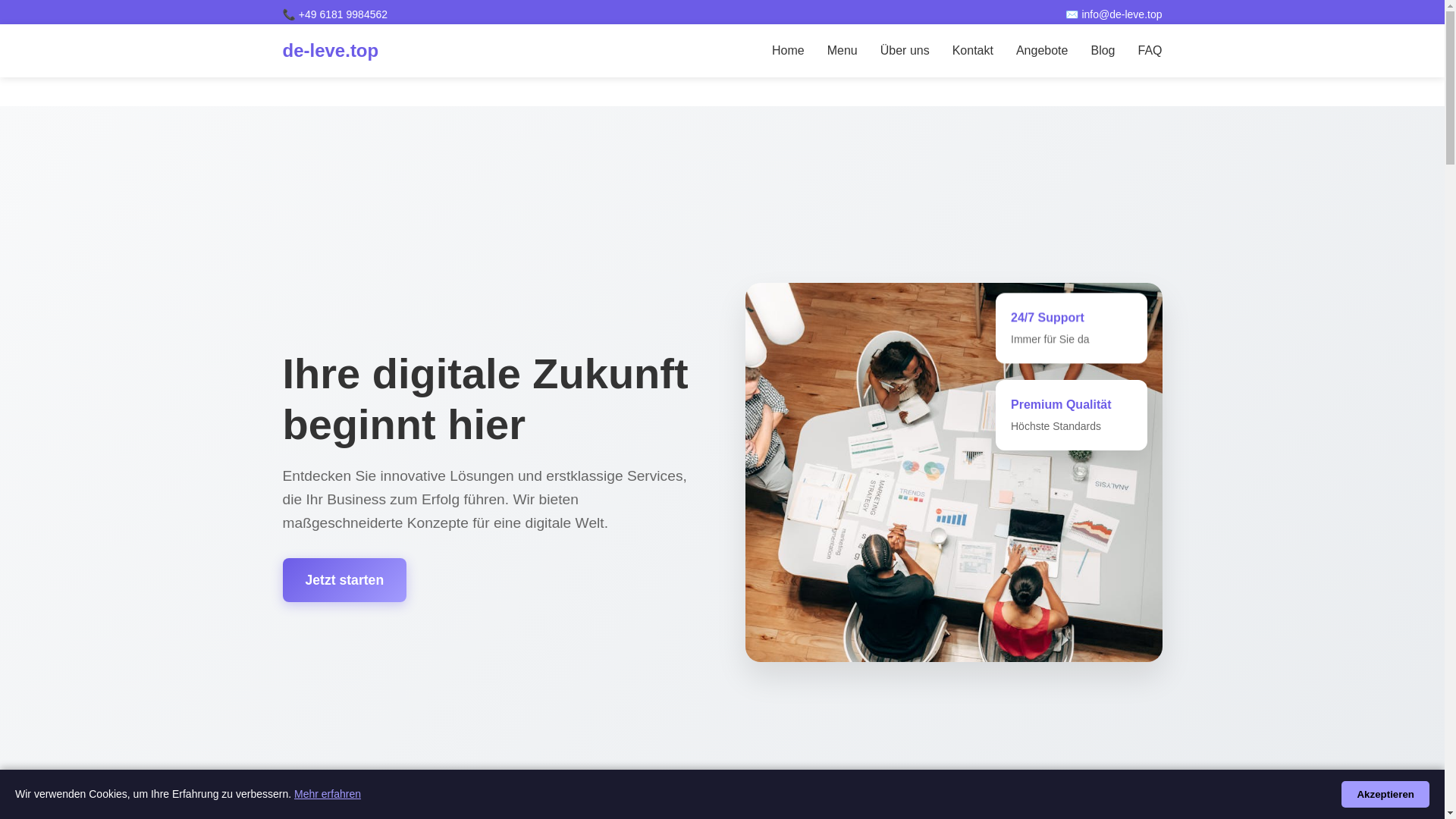 website screenshot of https://de-leve.top/
