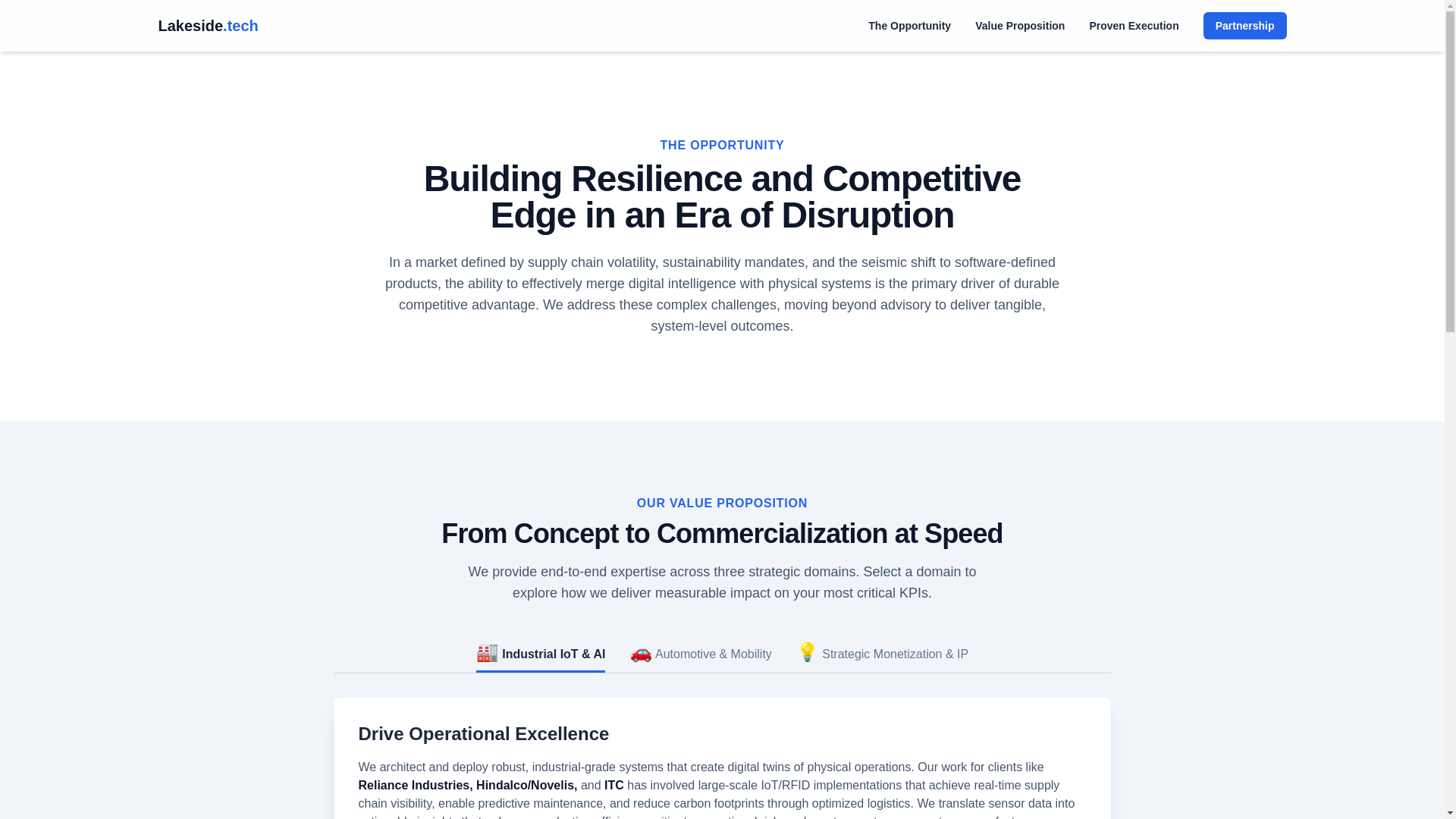 website screenshot of https://lakesidetech.pages.dev/