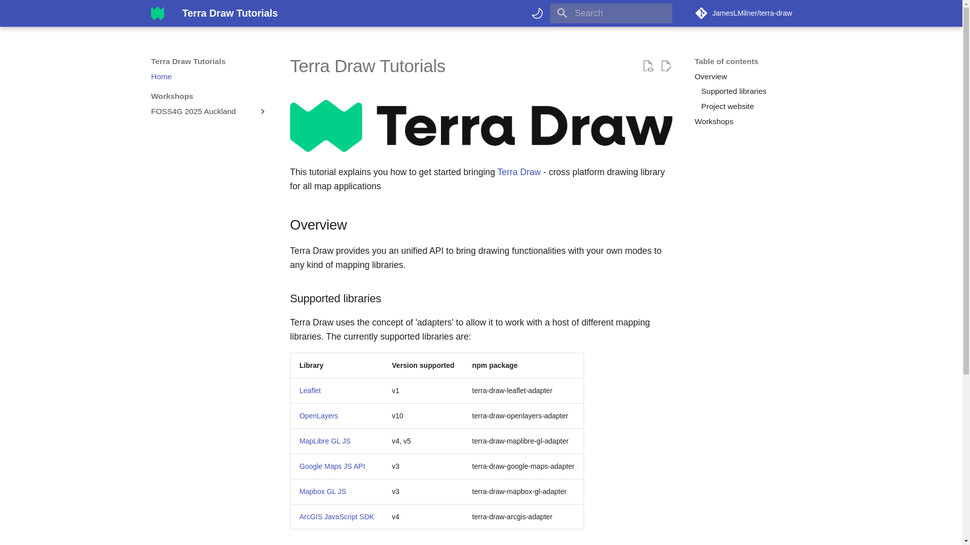 website screenshot of https://terradraw-workshop.pages.dev/