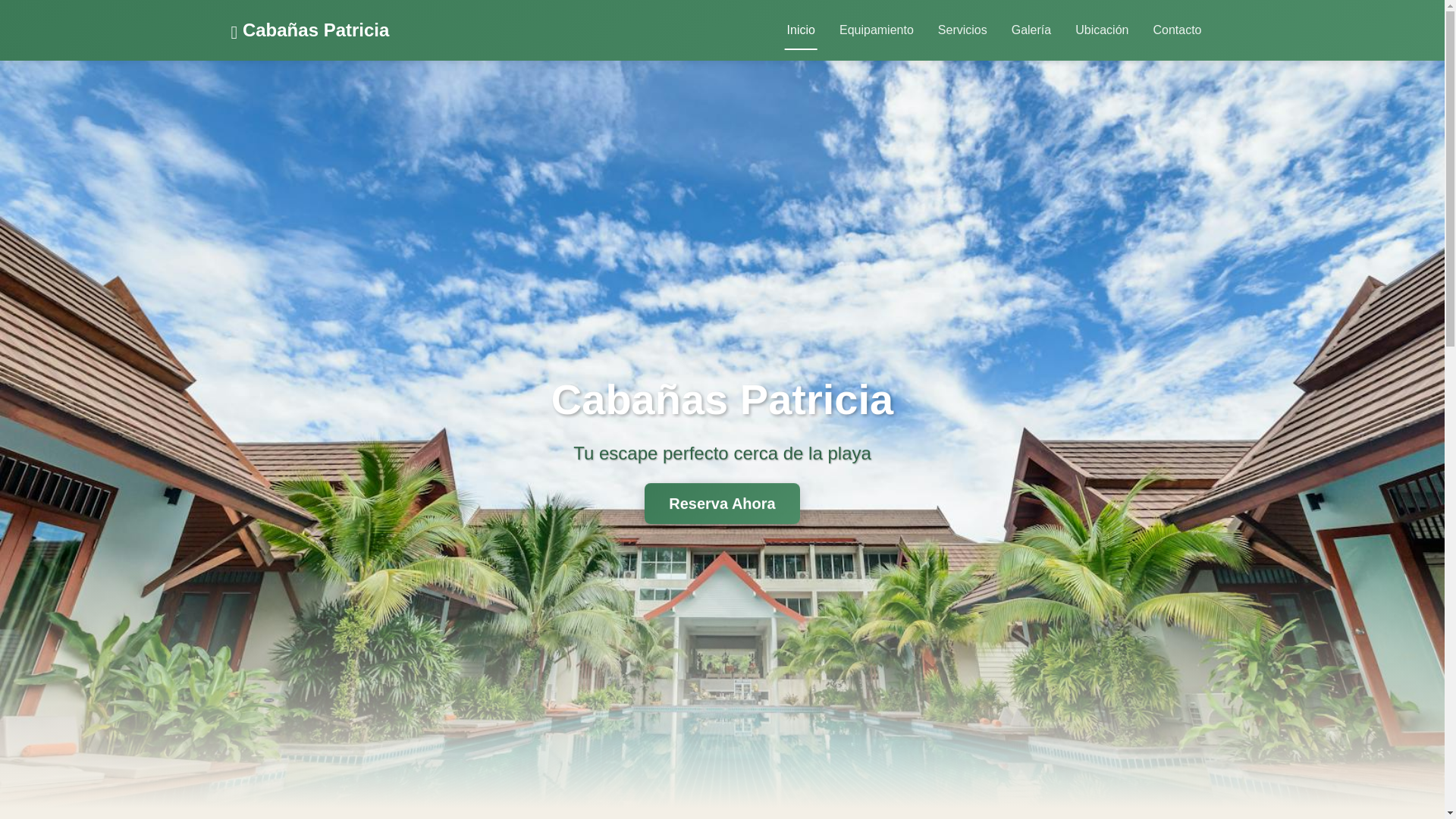 website screenshot of https://cabanaspatricia.pages.dev/