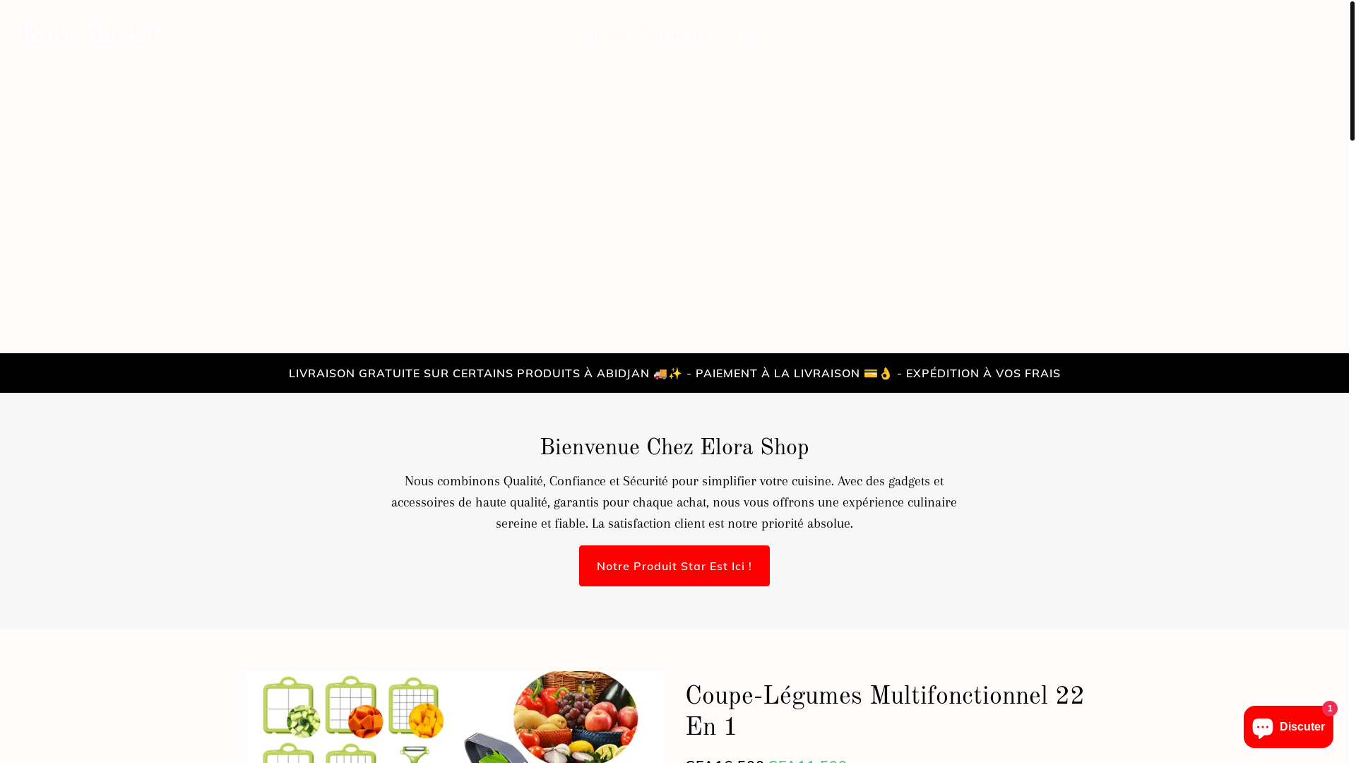 website screenshot of https://elorashopci.store/