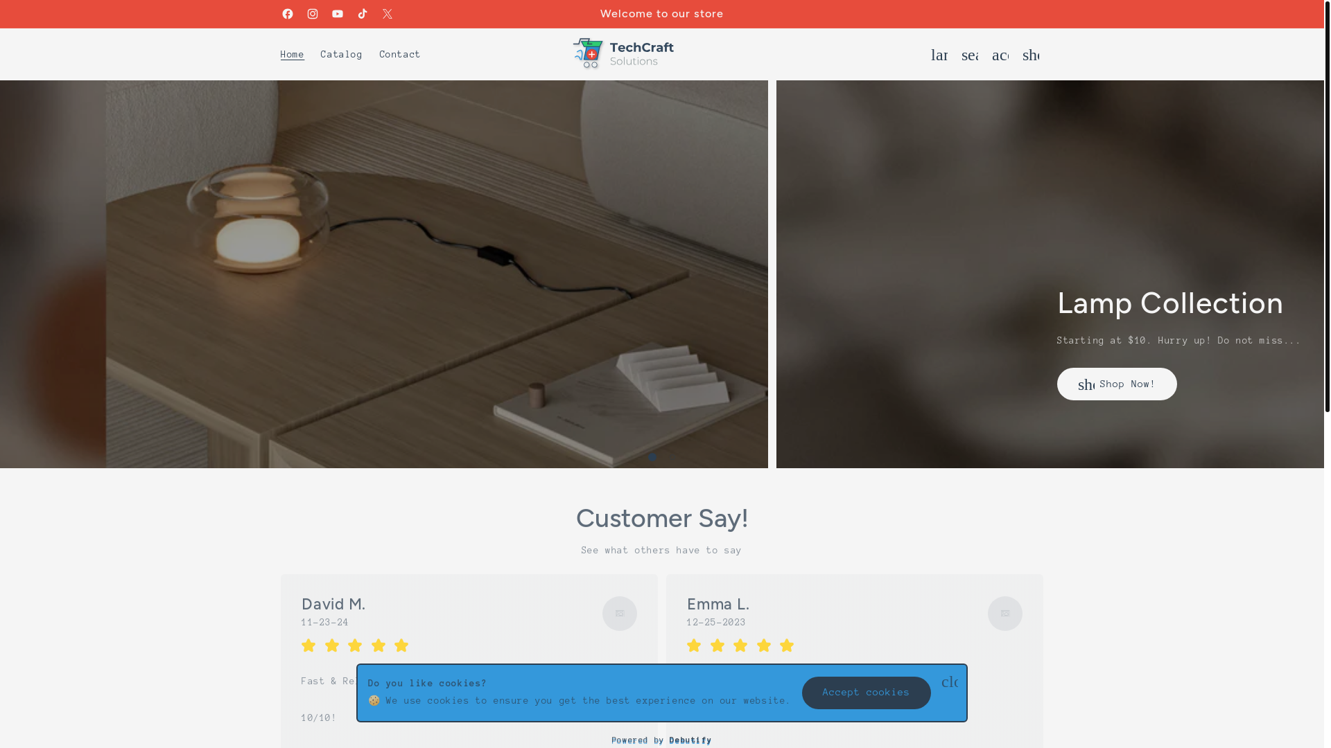 website screenshot of https://thewebtechclub.store/