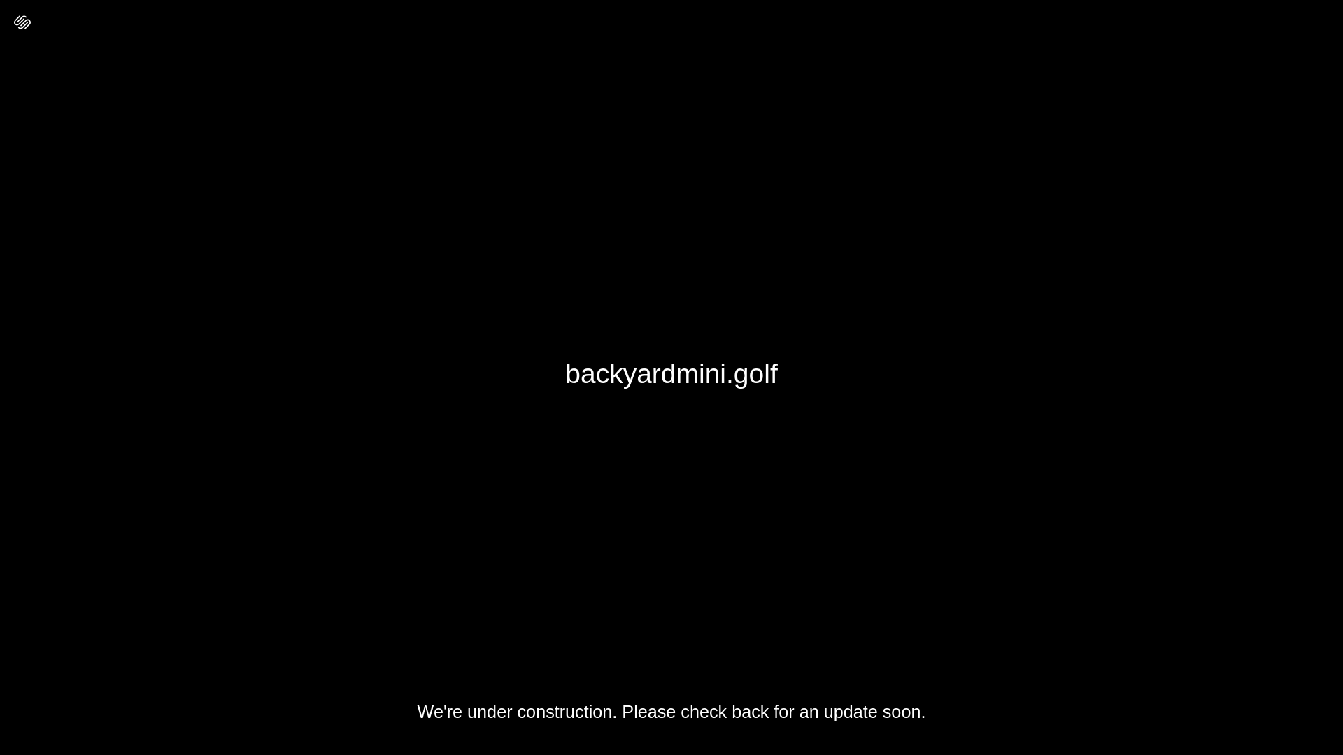 website screenshot of https://backyardmini.golf/