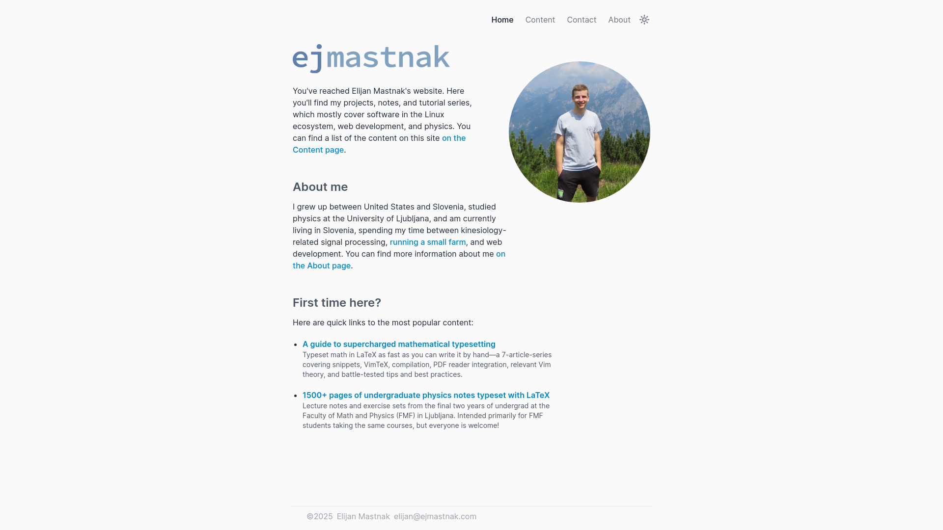 website screenshot of https://ejmastnak.pages.dev/