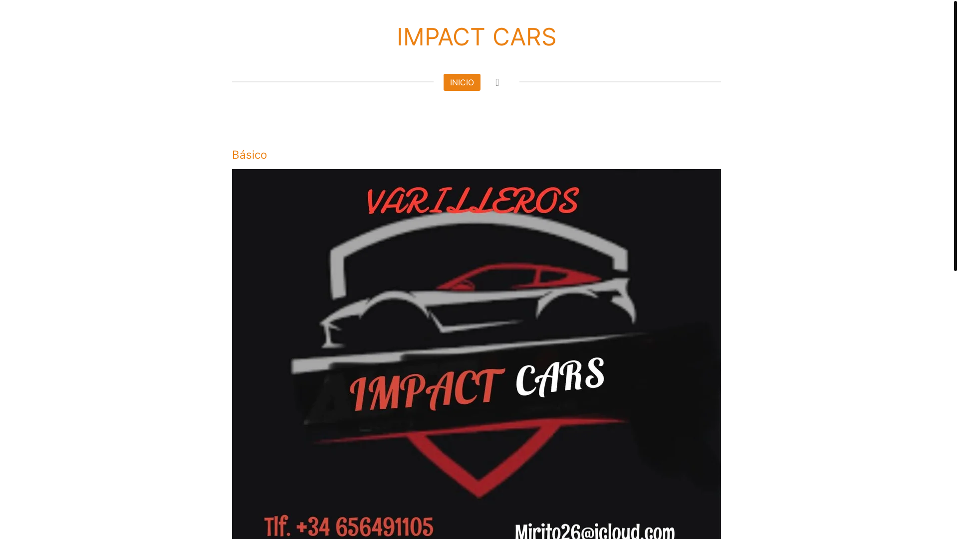 website screenshot of https://impactcars.eu/