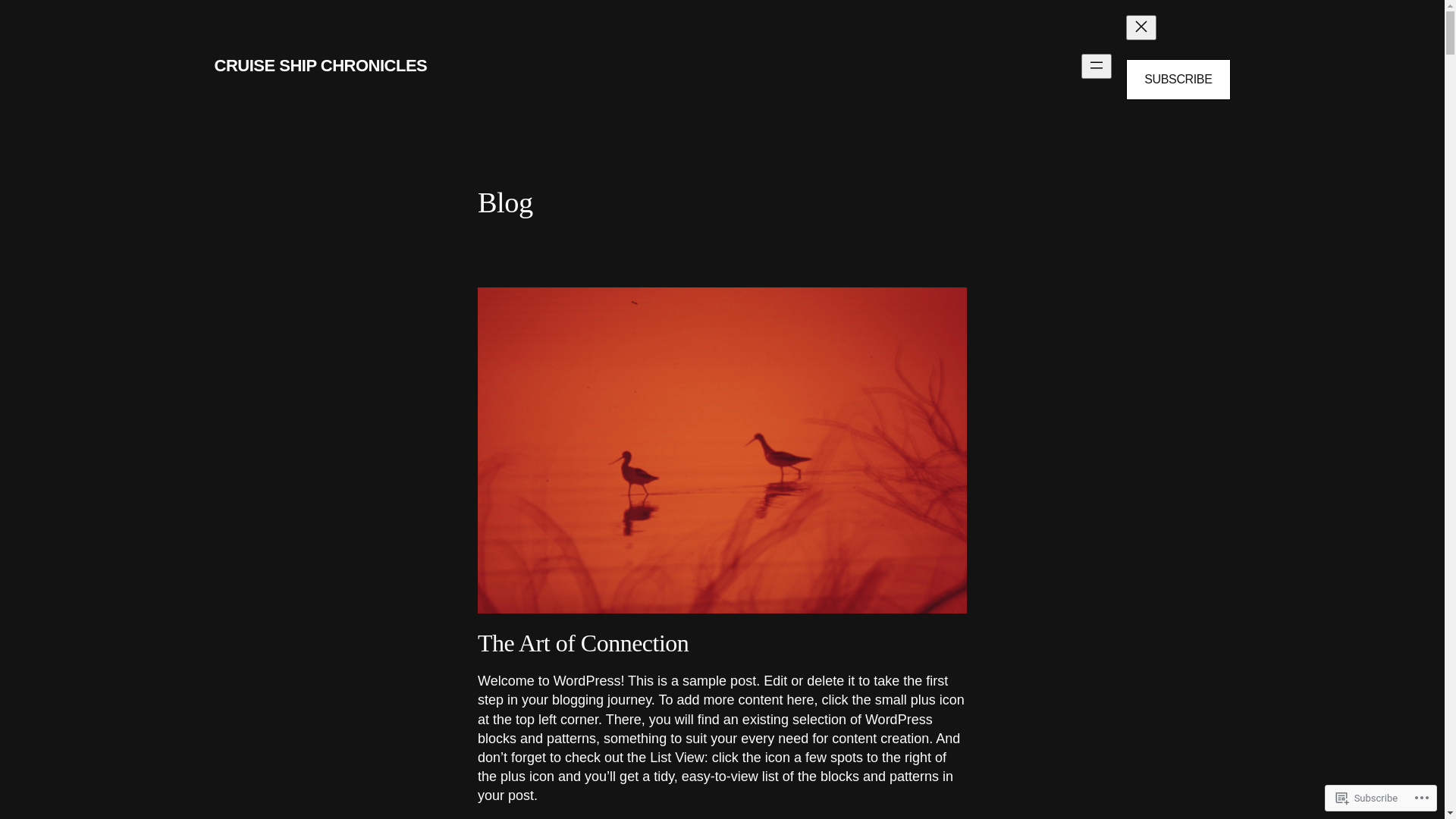 website screenshot of https://theartoftravel53.blog/