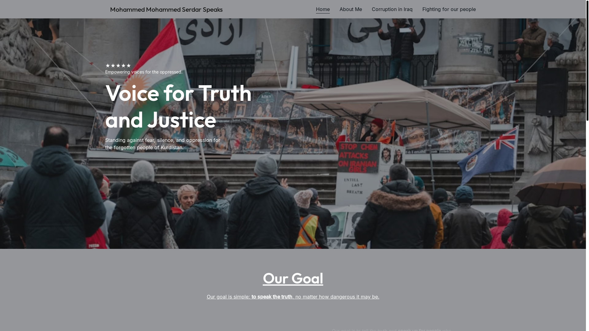 website screenshot of https://sardaragainstsilence.co.uk/