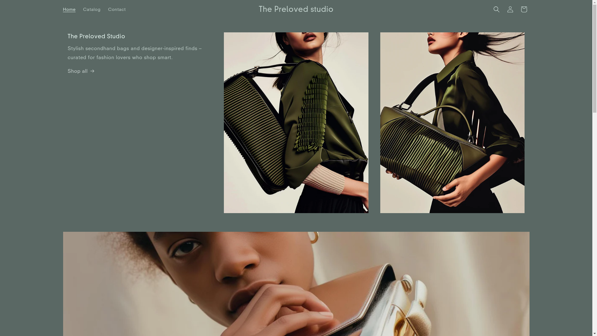 website screenshot of https://theprelovedstudio.shop/