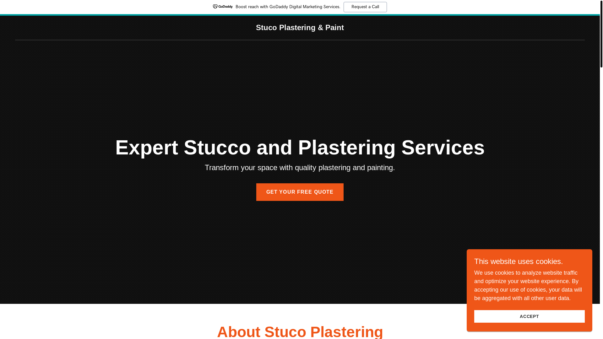 website screenshot of https://stuccoplasteringpaint.com/
