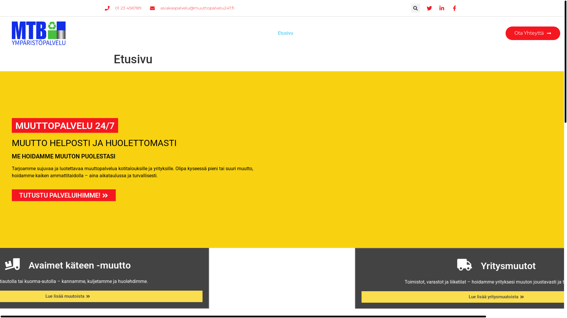 website screenshot of https://muuttopalvelut247.fi/