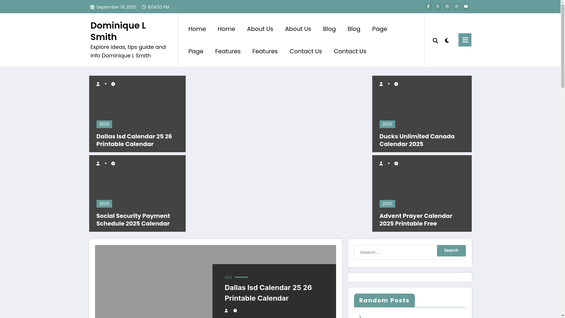website screenshot of https://dominiquelsmithn.pages.dev/