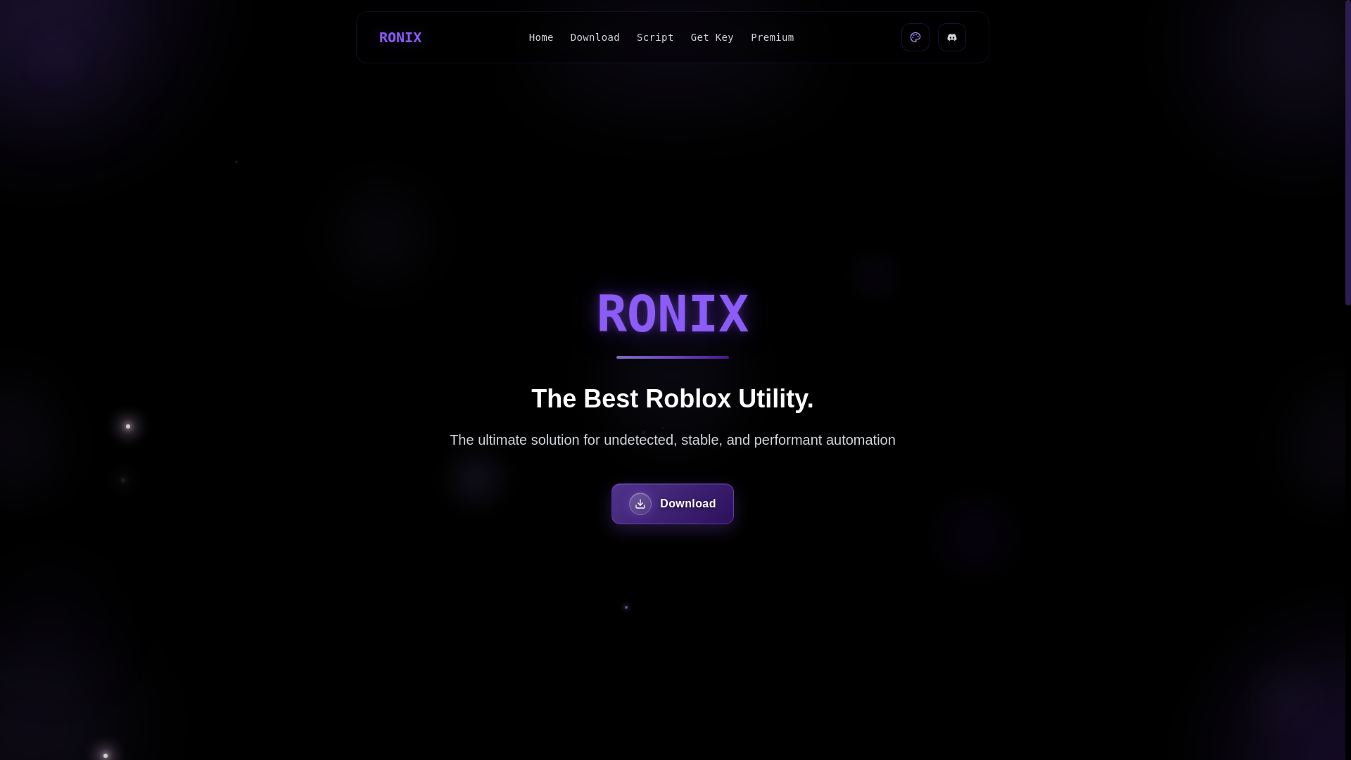 website screenshot of https://ronix-site.pages.dev/
