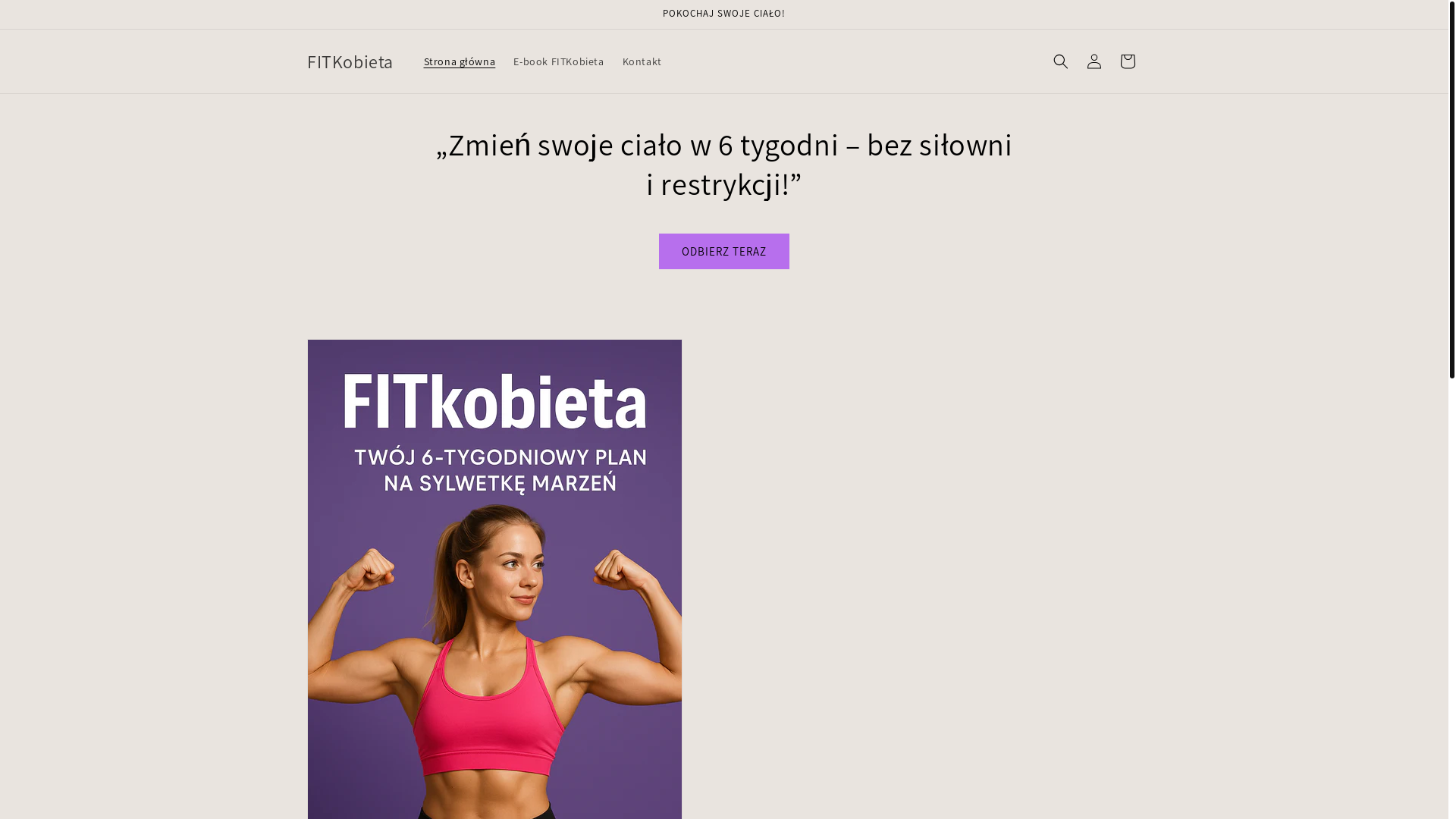 website screenshot of https://fitkobieta.store/