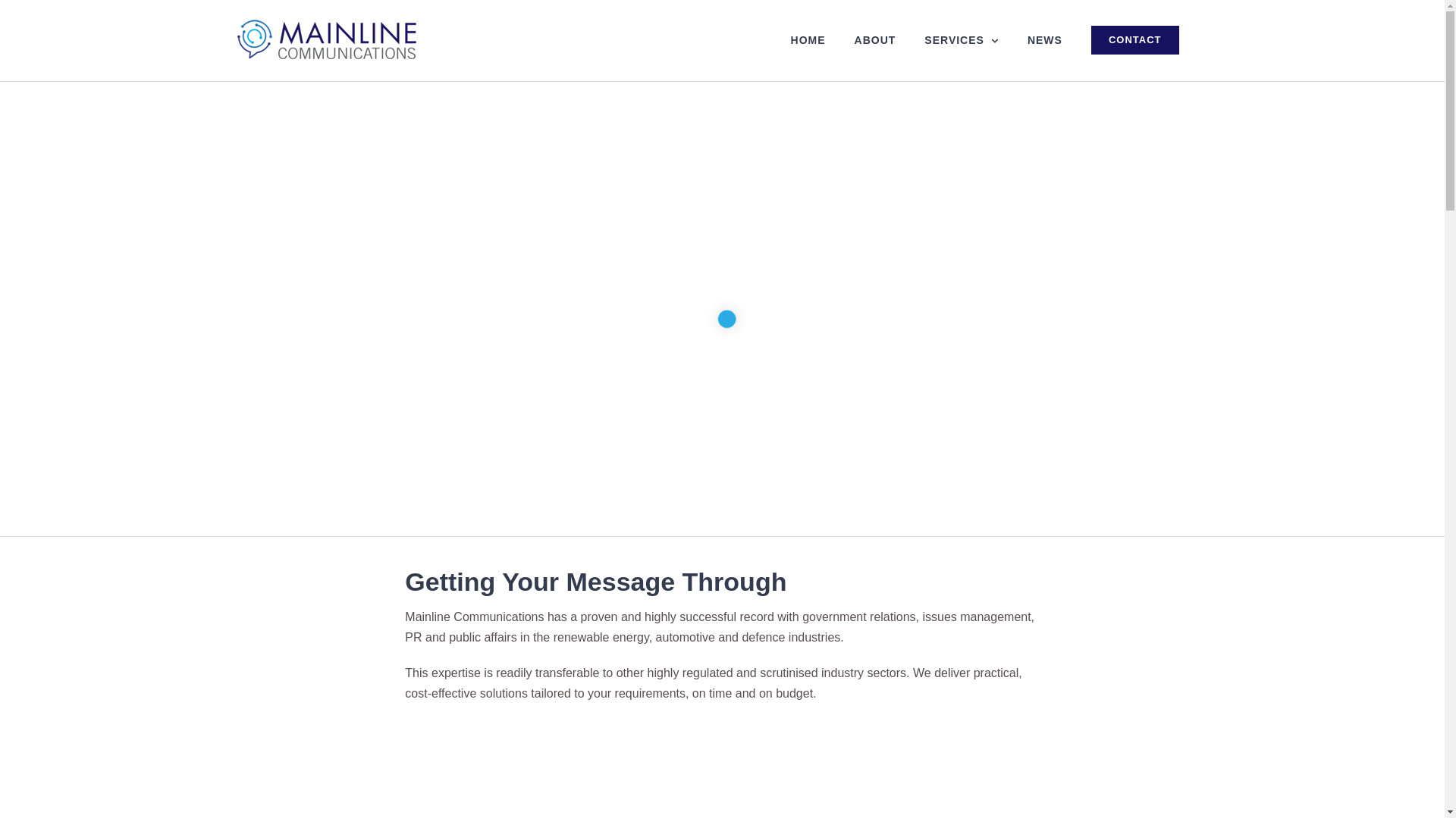 website screenshot of https://mainlinecomms.online/