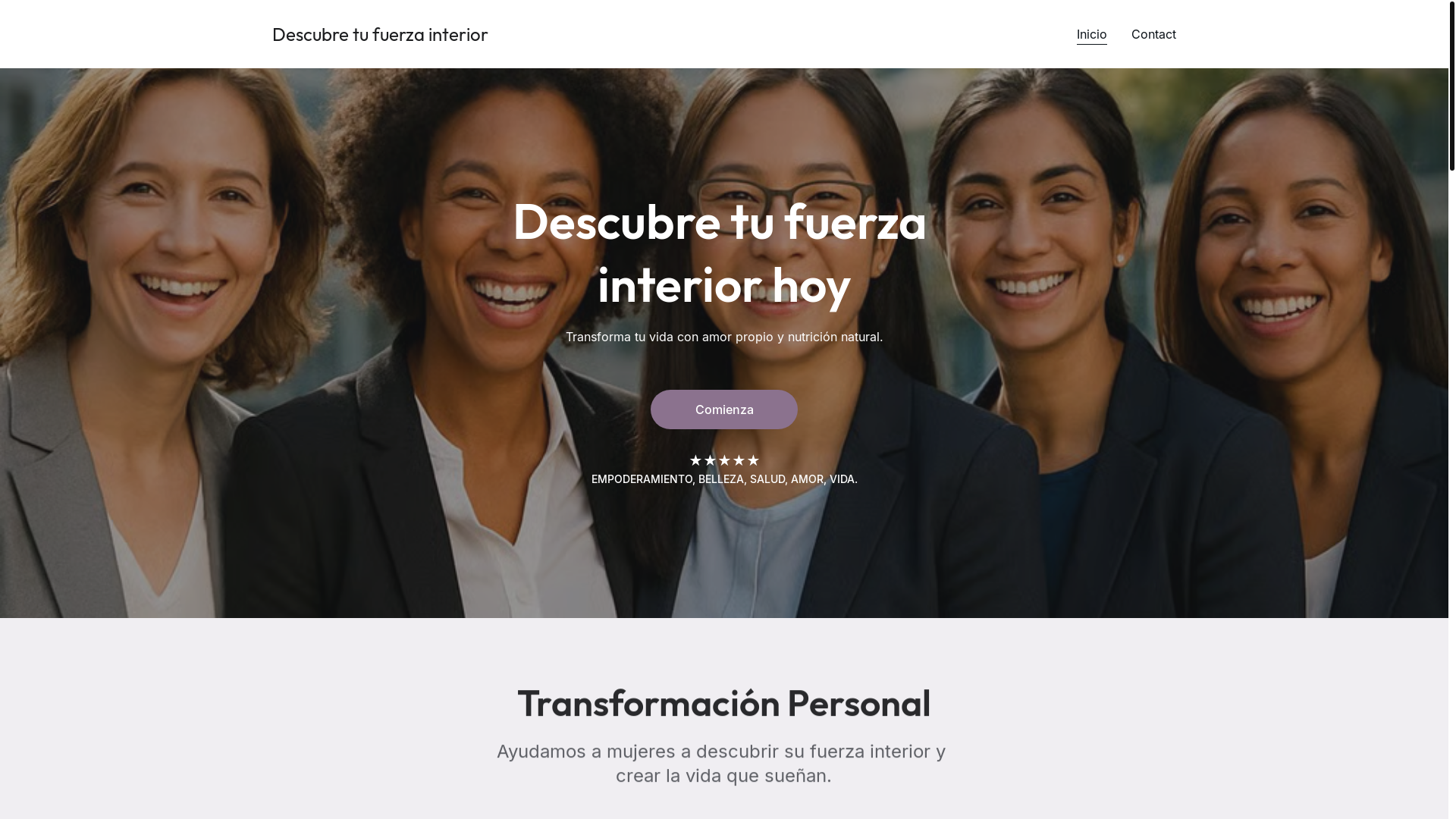website screenshot of https://raicesdeexito.in/