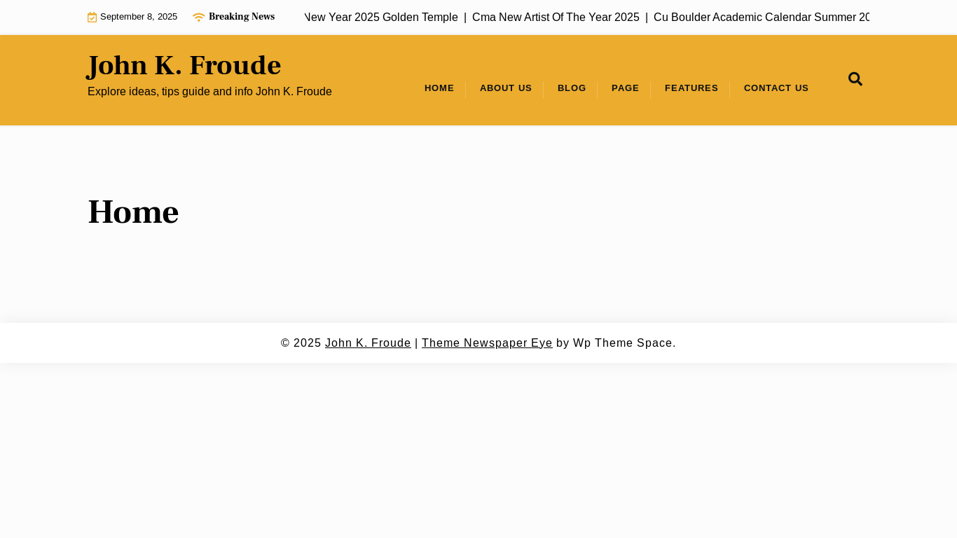 website screenshot of https://johnfroudek.pages.dev/