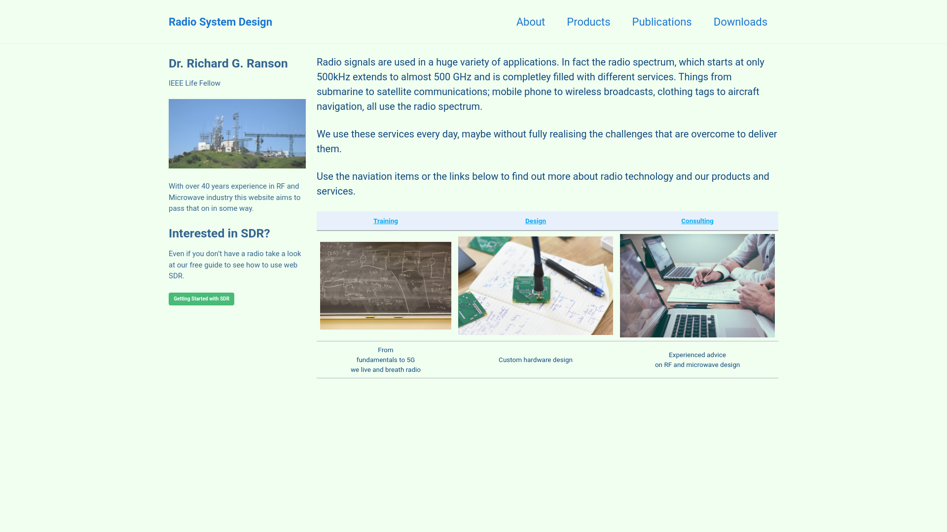 website screenshot of https://radiosystemdesign.pages.dev/