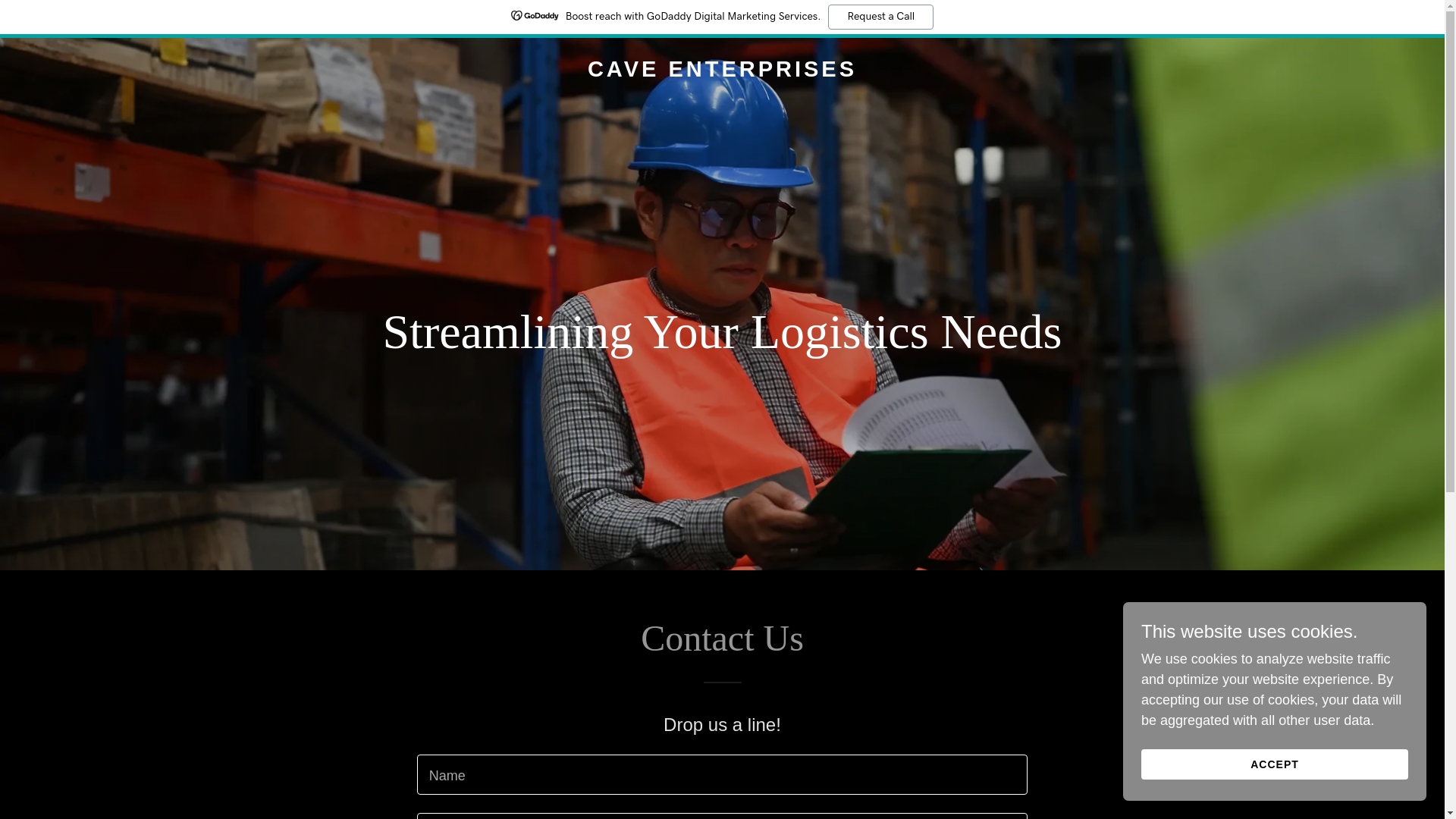 website screenshot of https://caveenterprises.ca/
