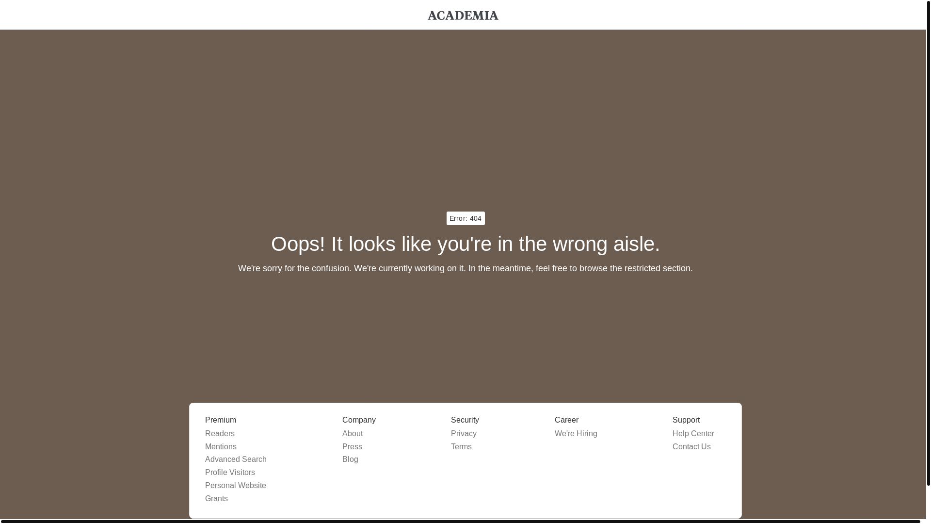 website screenshot of https://academia-errors.pages.dev/
