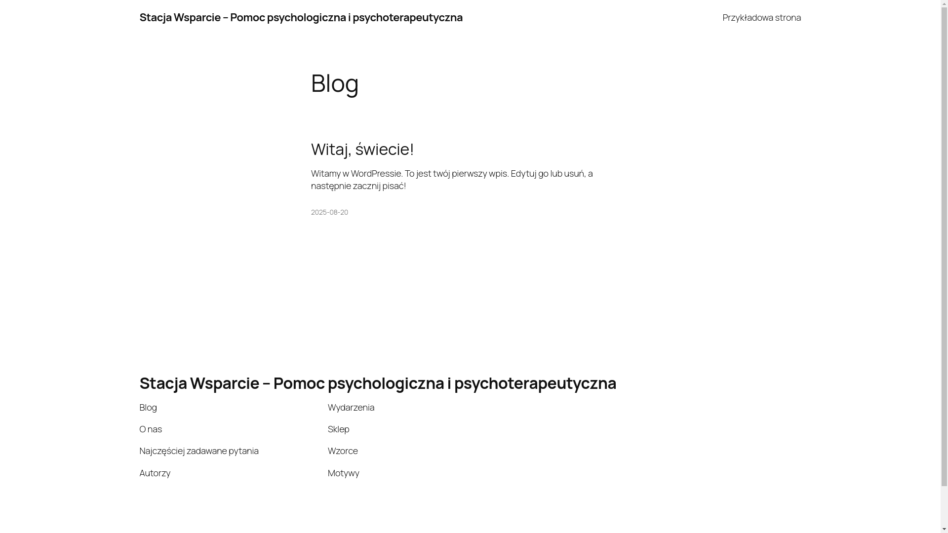 website screenshot of https://stacja-wsparcie.pl/