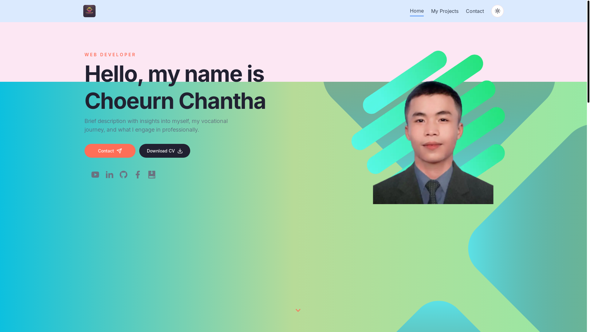 website screenshot of https://choeurnchantha.tech/