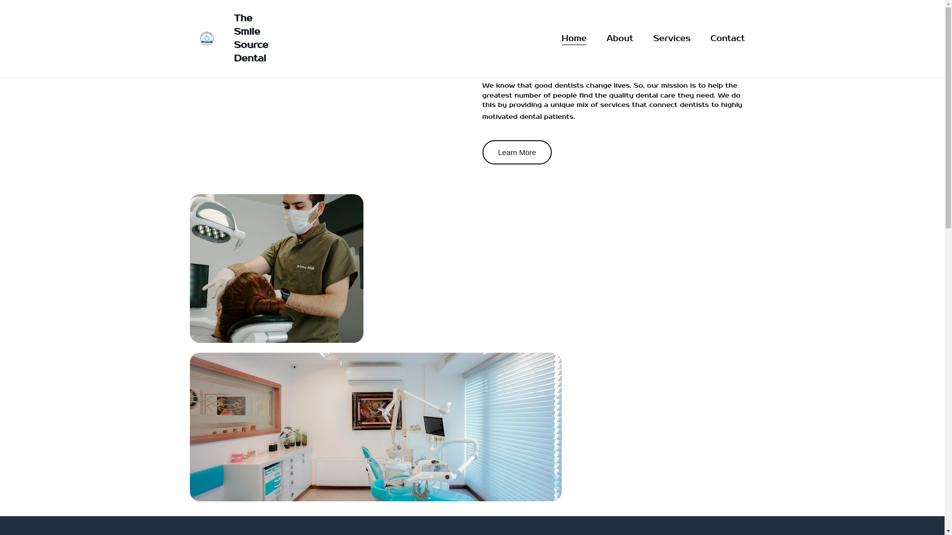 website screenshot of https://thesmilesourcedental.store/