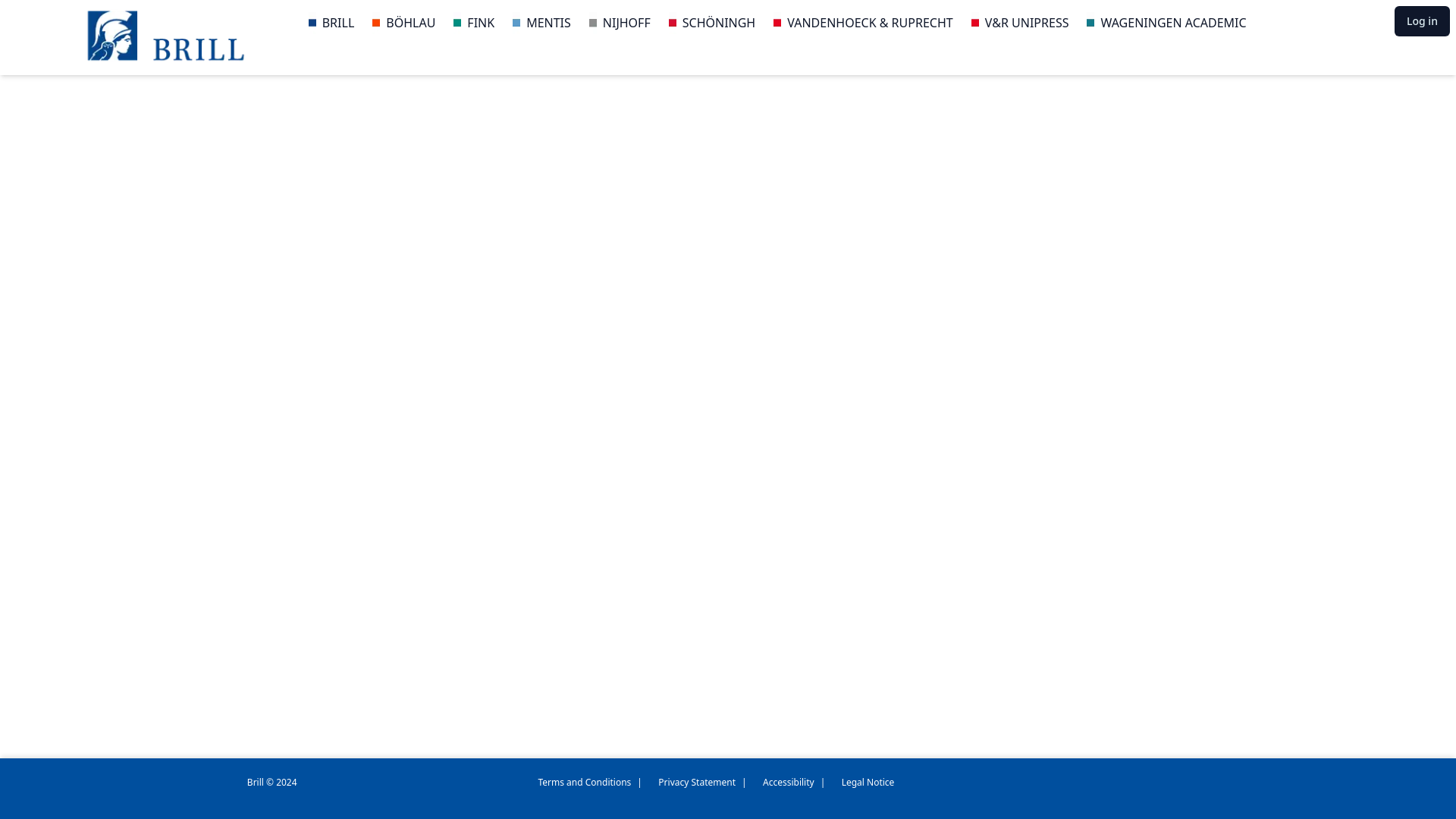 website screenshot of https://portal.brill.com/