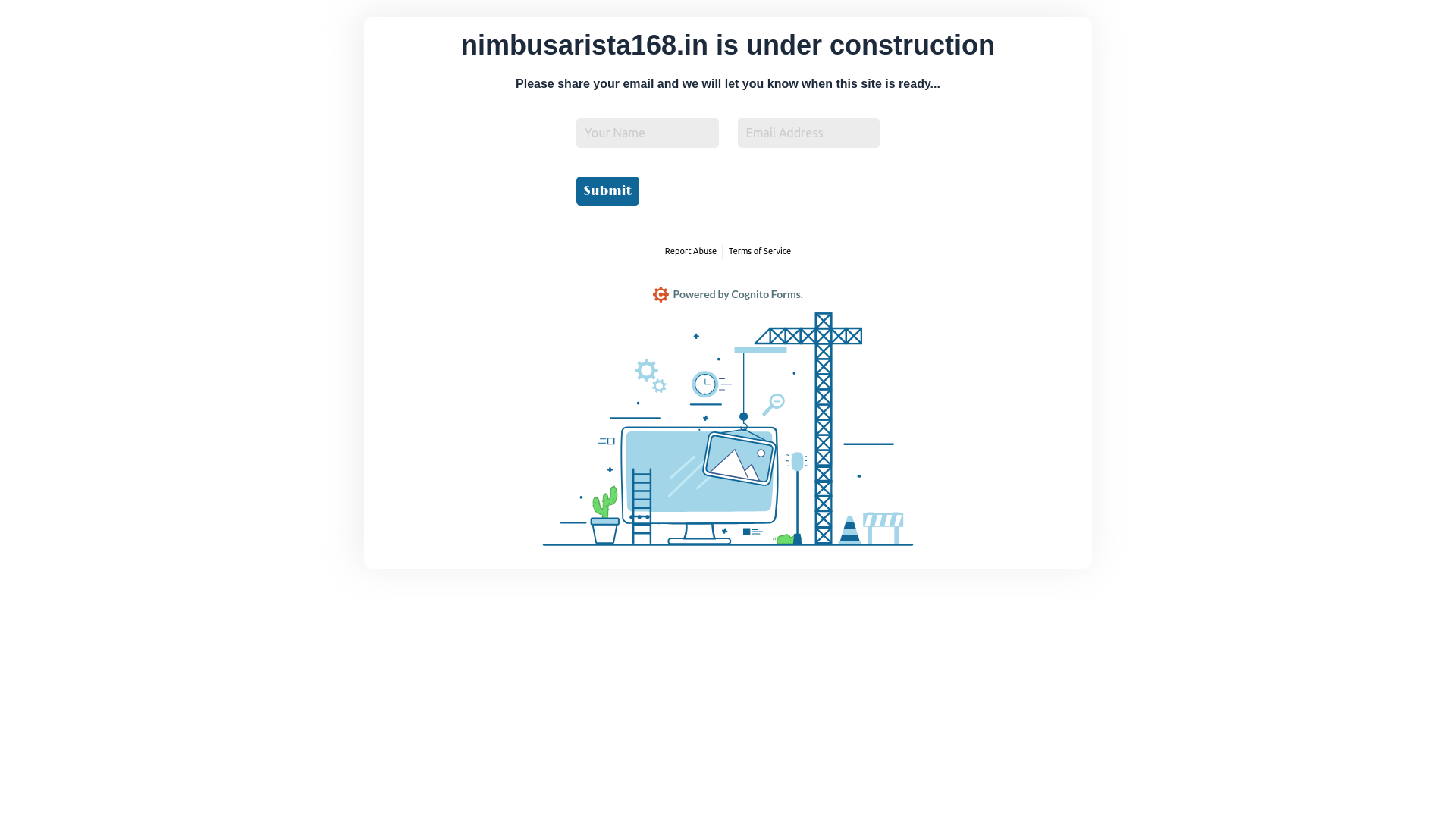 website screenshot of https://nimbusarista168.in/