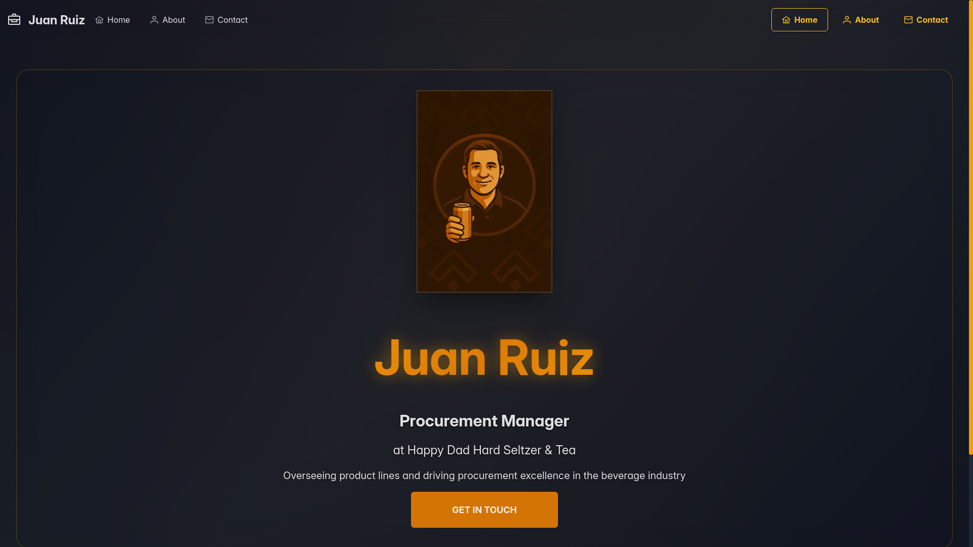 website screenshot of https://juanruiz.work/