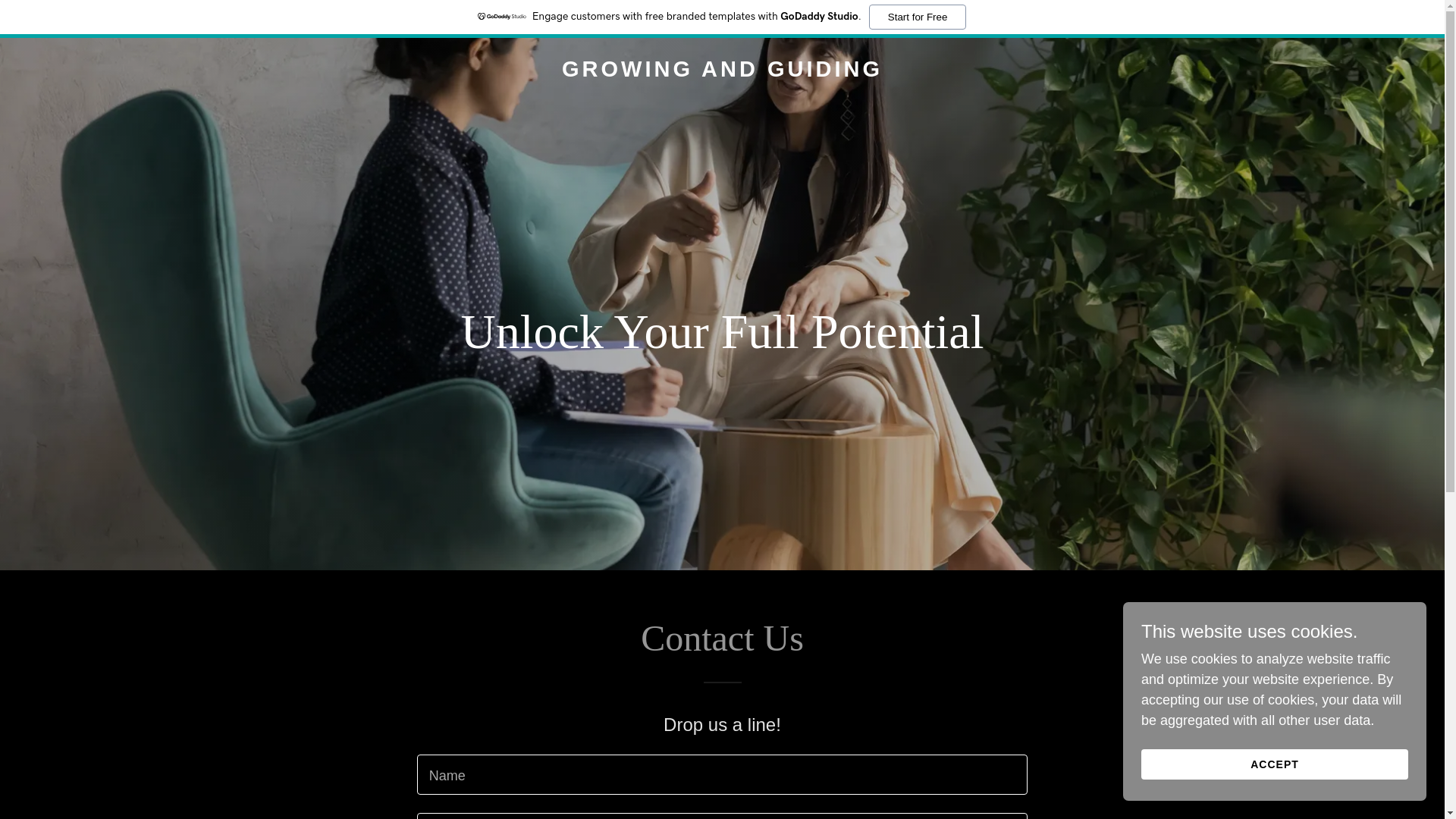 website screenshot of https://growingandguiding.com/