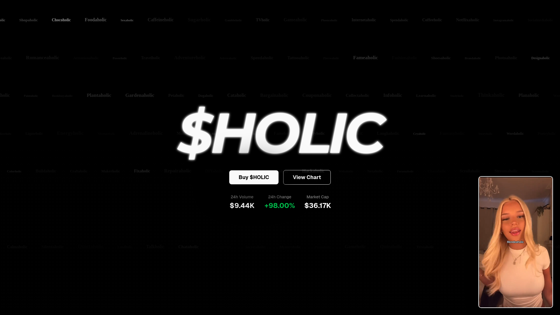 website screenshot of https://holiconsol.fun/
