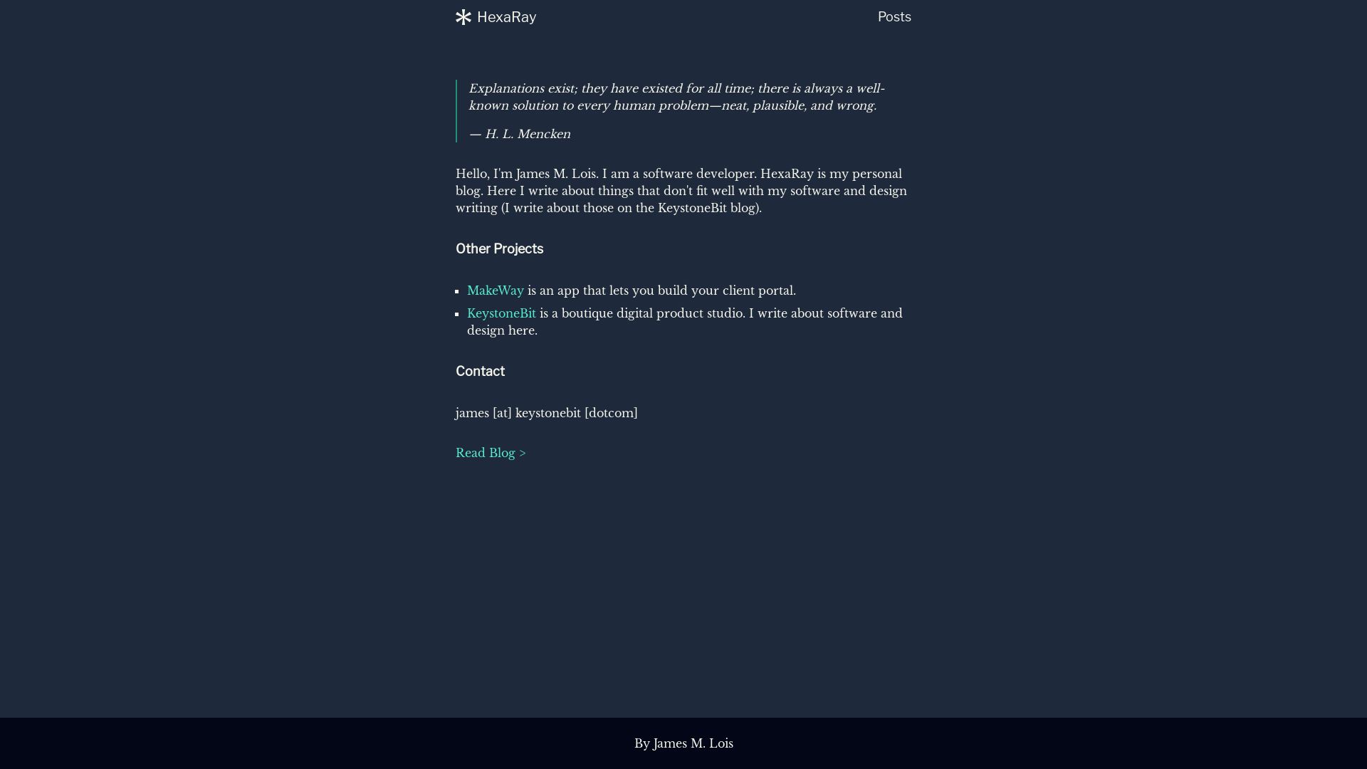 website screenshot of https://hexaray-website.pages.dev/