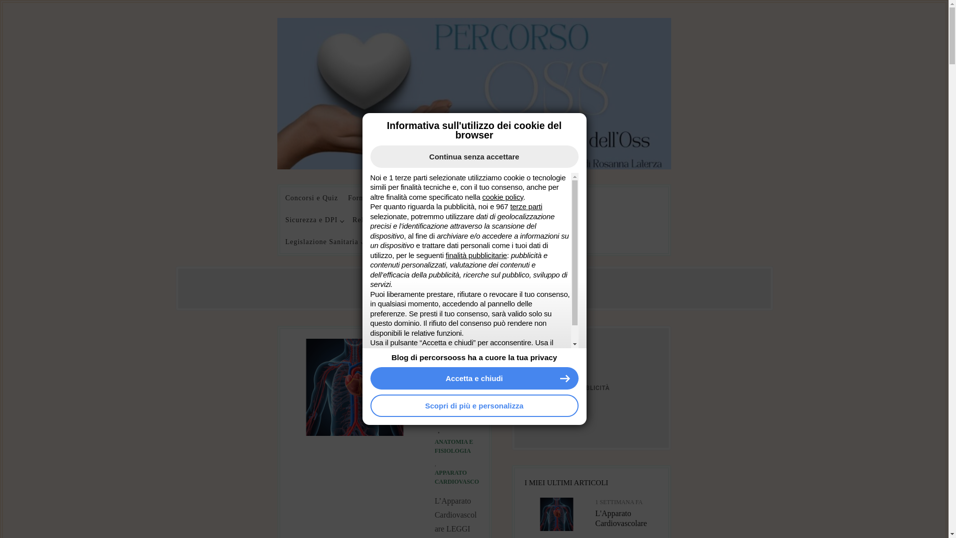 website screenshot of https://percorsioos.com/
