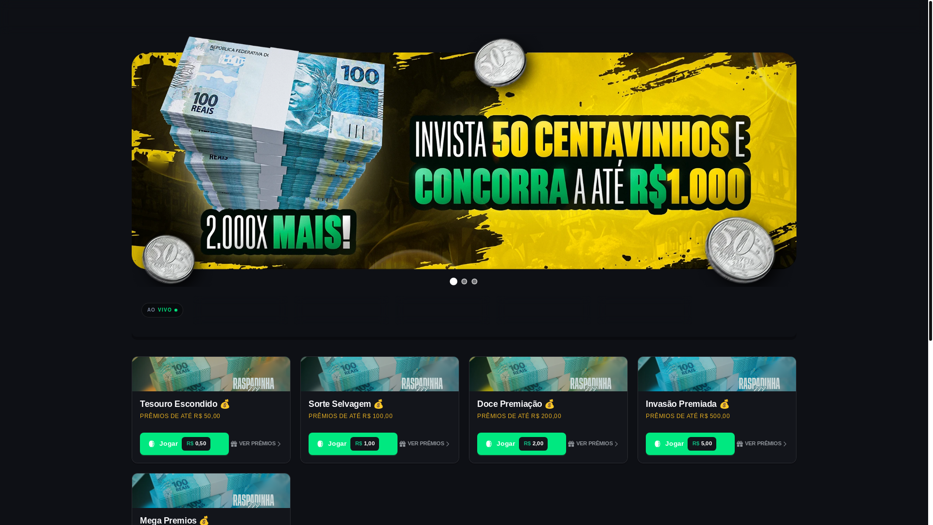 website screenshot of https://raspanospremios.site/
