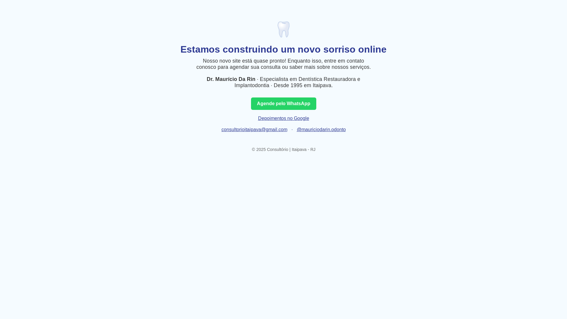 website screenshot of https://mauriciodarin.com.br/