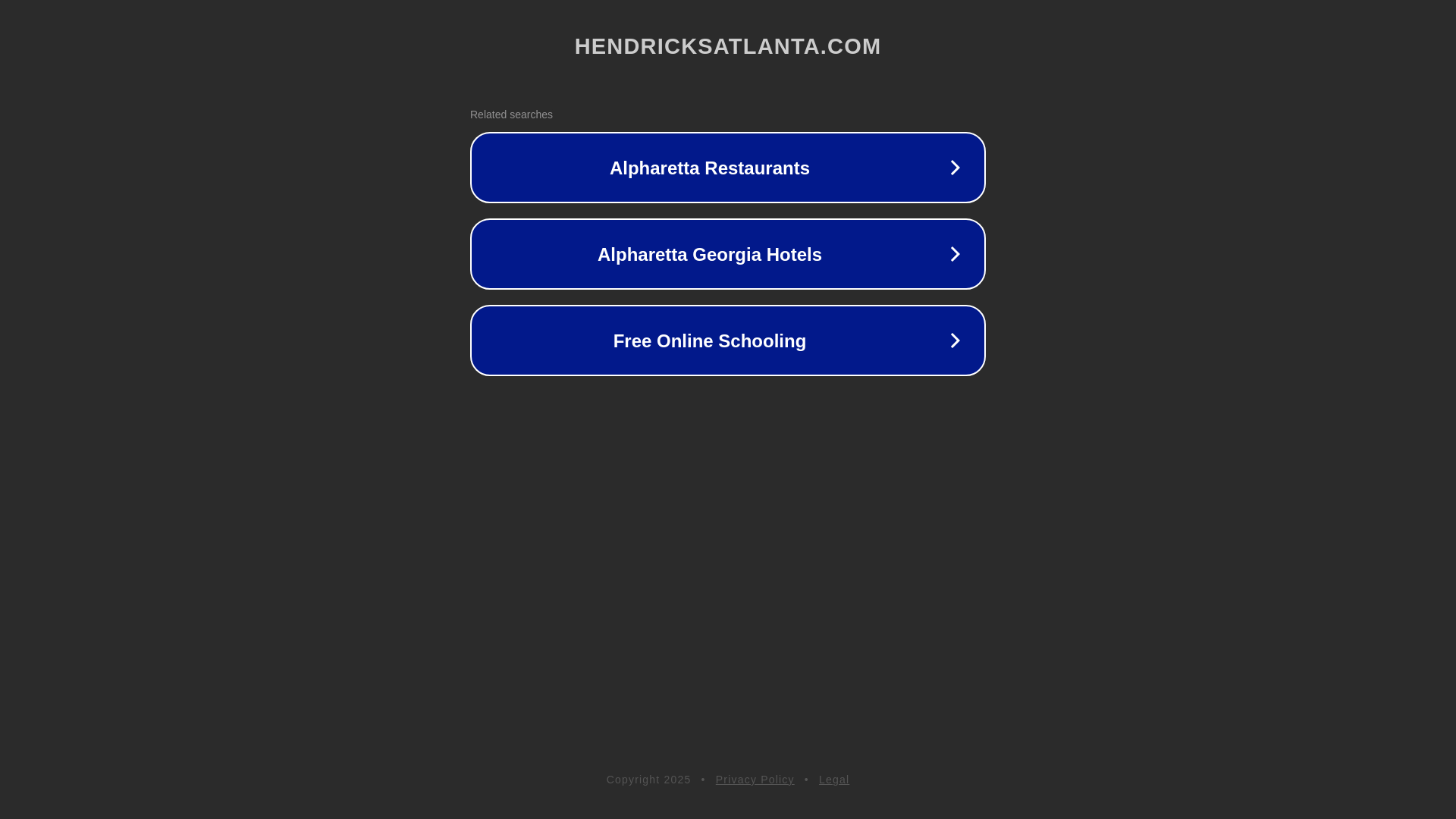 website screenshot of https://hendricksatlanta.com/