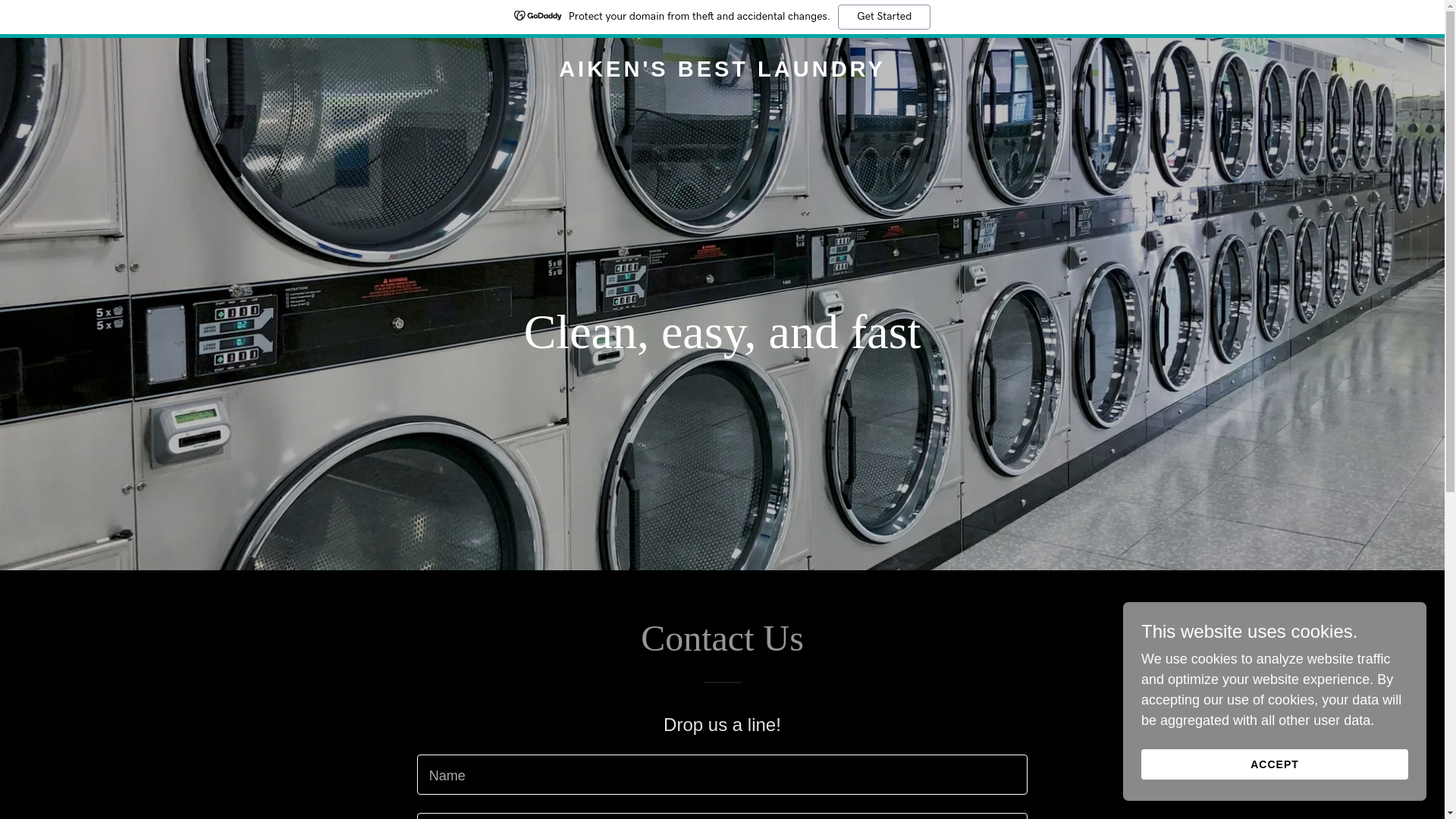website screenshot of https://aikensbestlaundry.com/