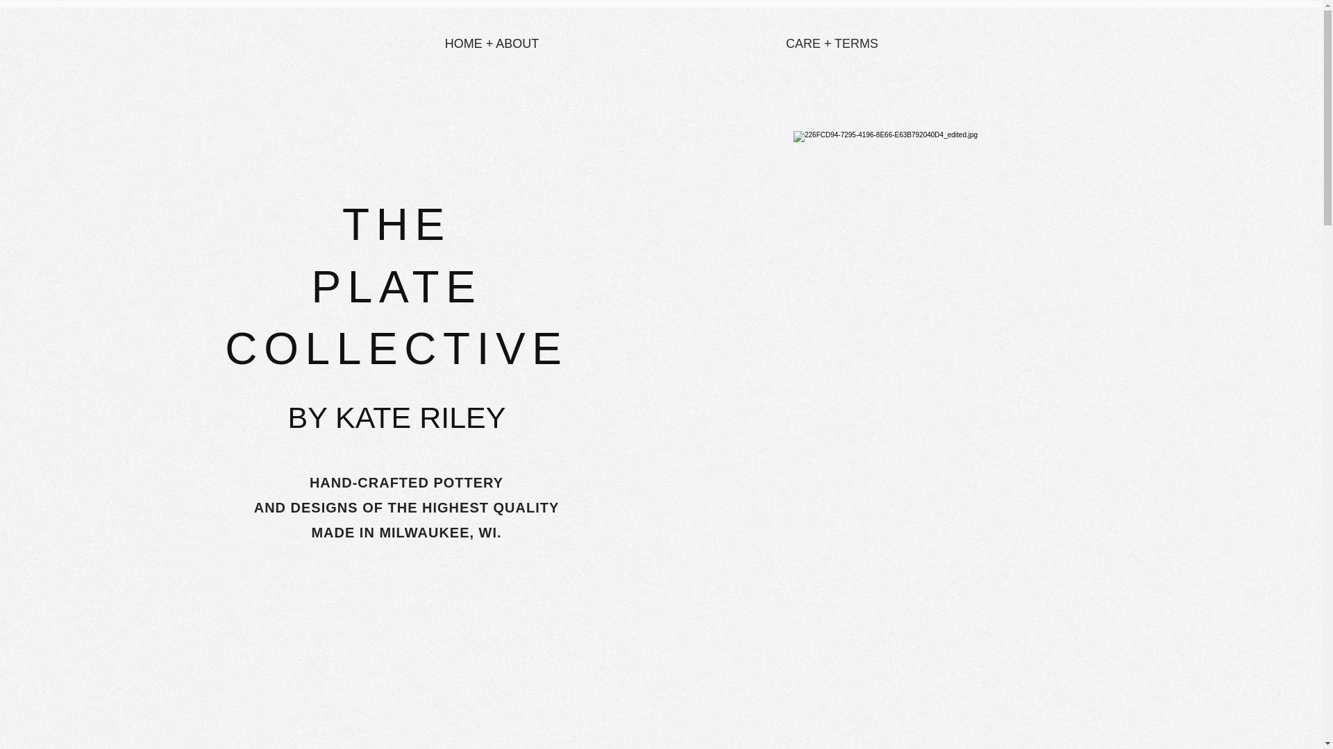 website screenshot of https://platecollectivepottery.com/