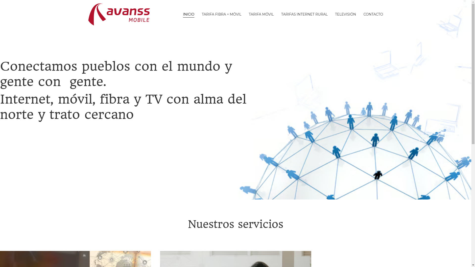 website screenshot of https://avanssmobile.es/