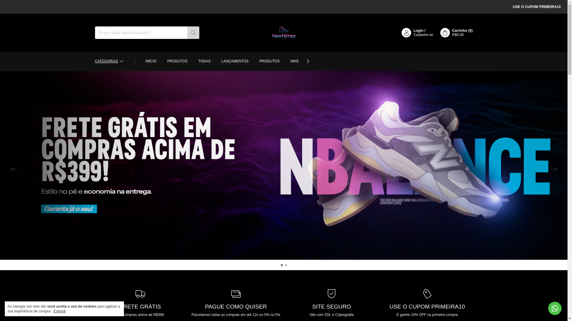 website screenshot of https://nextstepbr.com.br/
